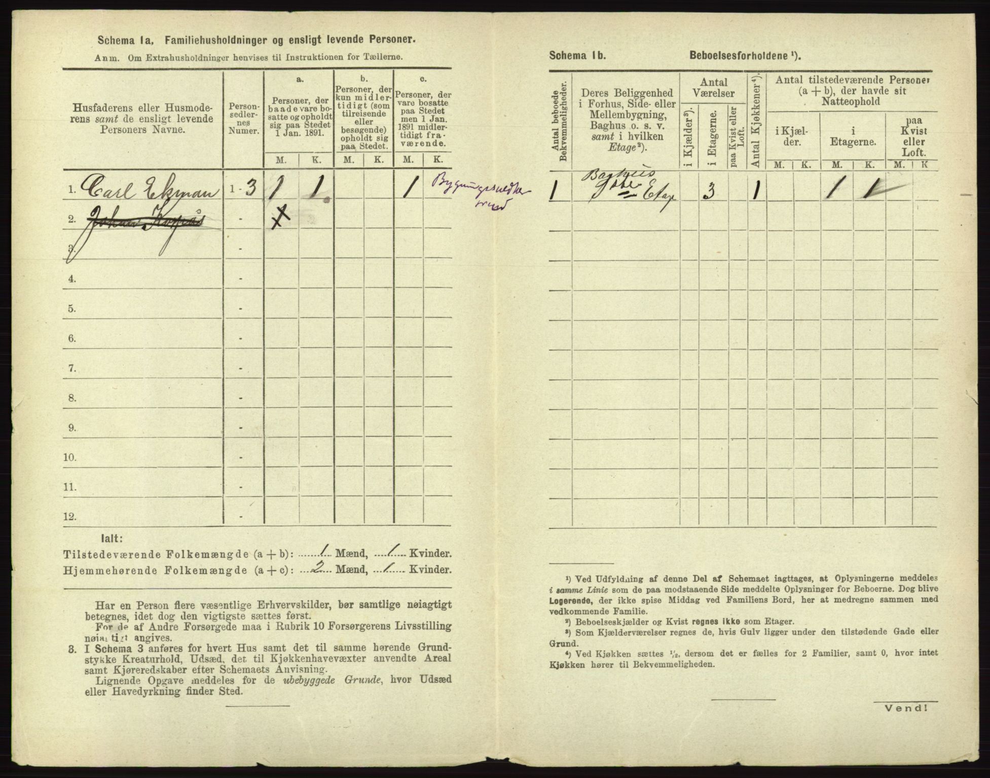 RA, 1891 census for 0101 Fredrikshald, 1891, p. 1599