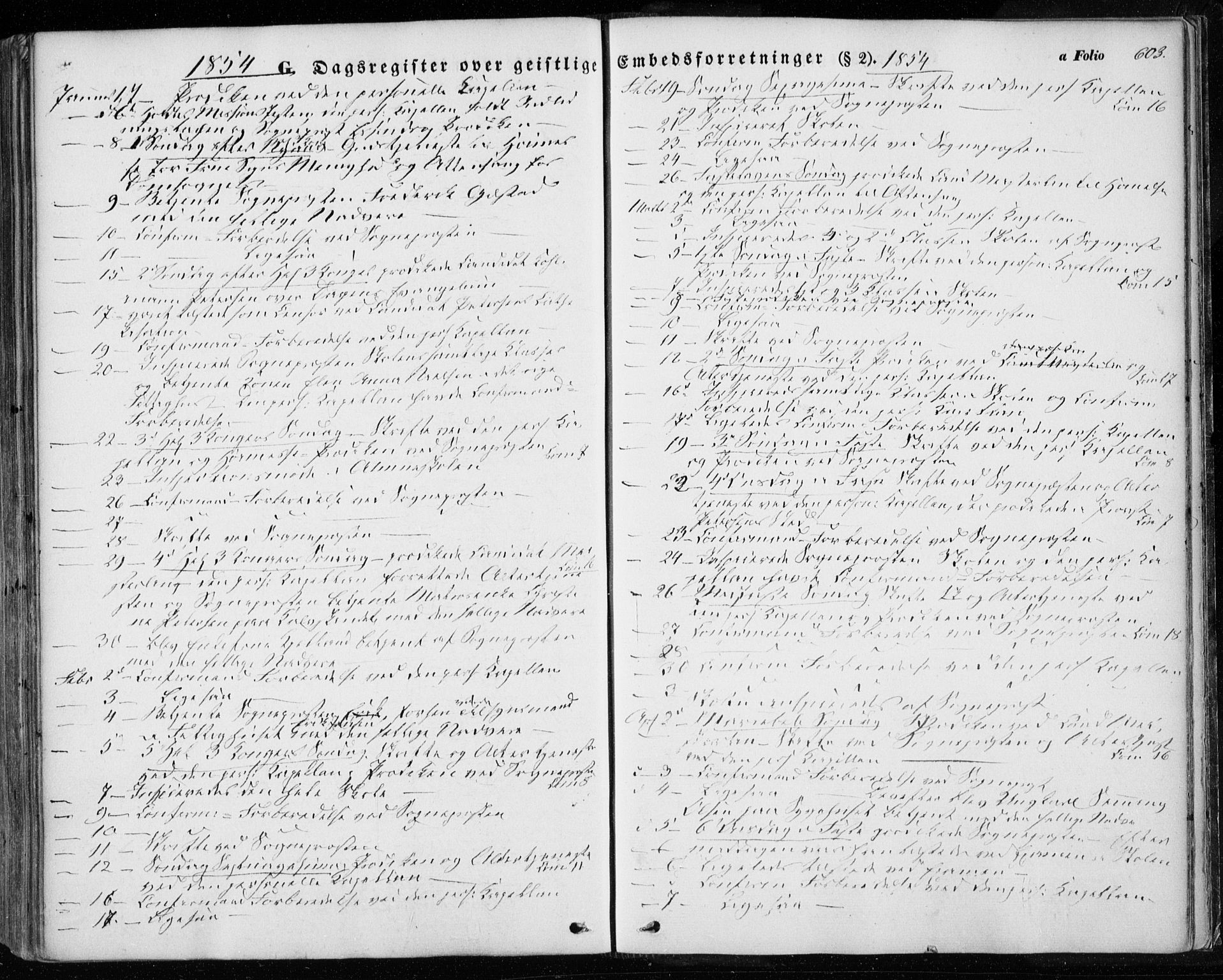 Ministerialprotokoller, klokkerbøker og fødselsregistre - Sør-Trøndelag, SAT/A-1456/601/L0051: Parish register (official) no. 601A19, 1848-1857, p. 603