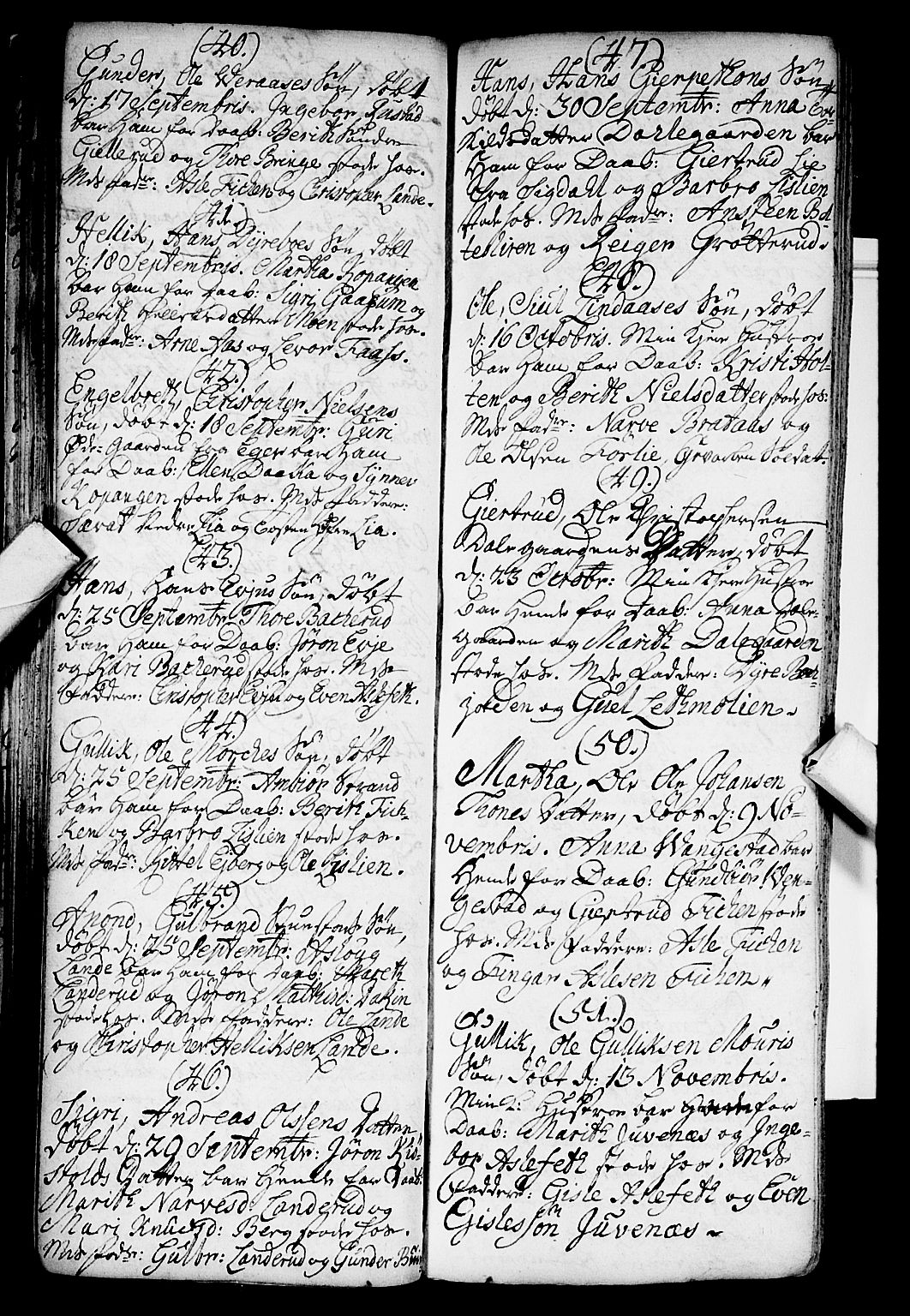 Flesberg kirkebøker, AV/SAKO-A-18/F/Fa/L0002: Parish register (official) no. I 2, 1726-1747