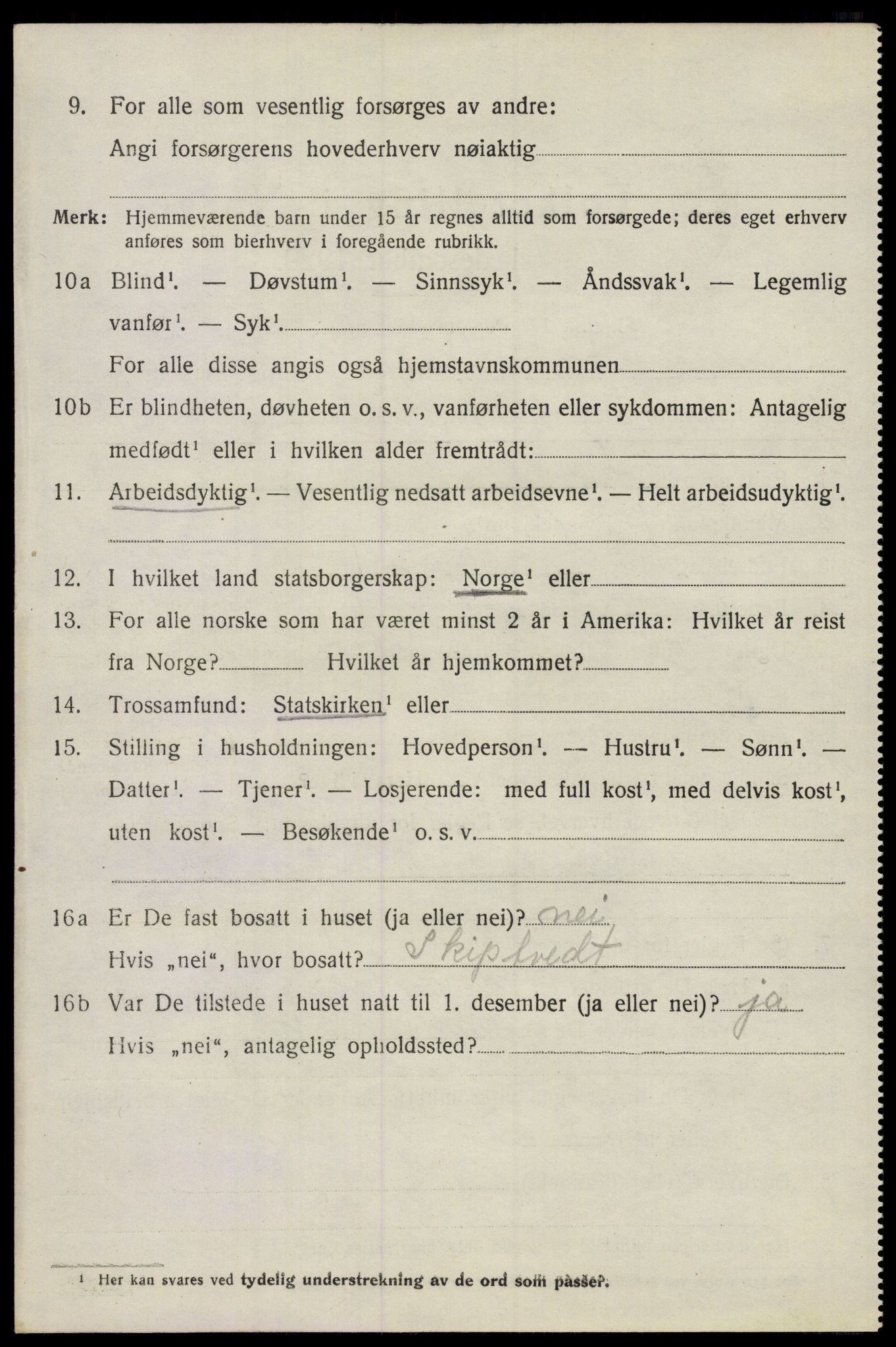 SAO, 1920 census for Våler, 1920, p. 5037