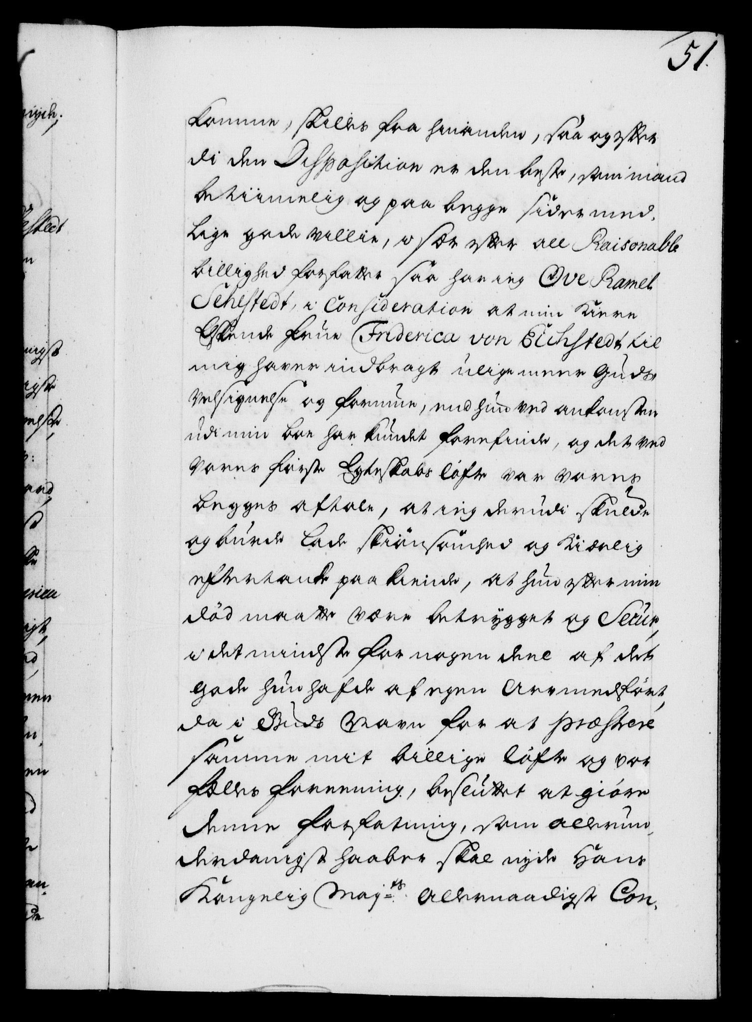 Danske Kanselli 1572-1799, AV/RA-EA-3023/F/Fc/Fca/Fcaa/L0028: Norske registre, 1733-1734, p. 51a