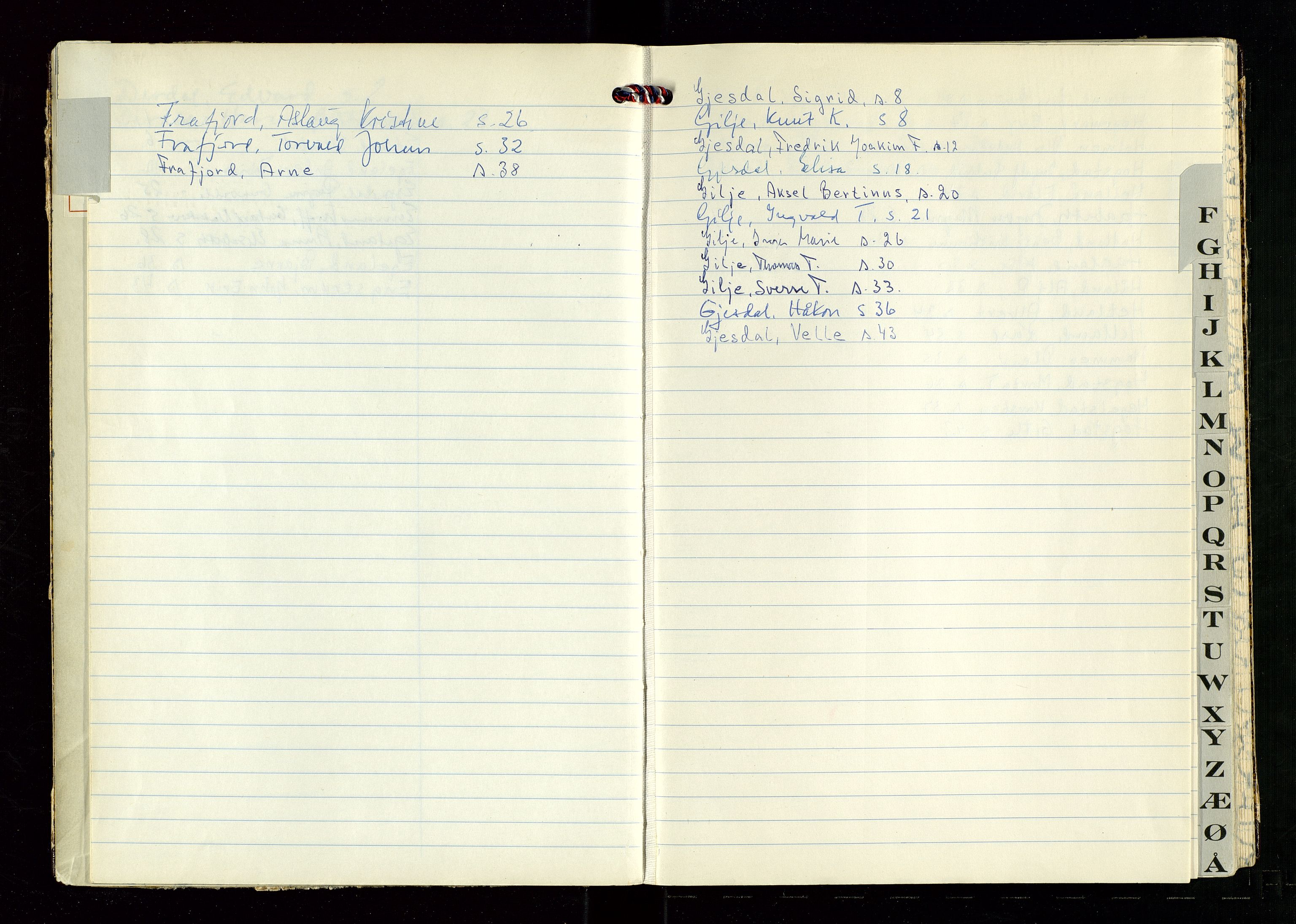 Gjesdal lensmannskontor, AV/SAST-A-100441/Gga/L0006: Dødsfallprotokoll, 1969-1972