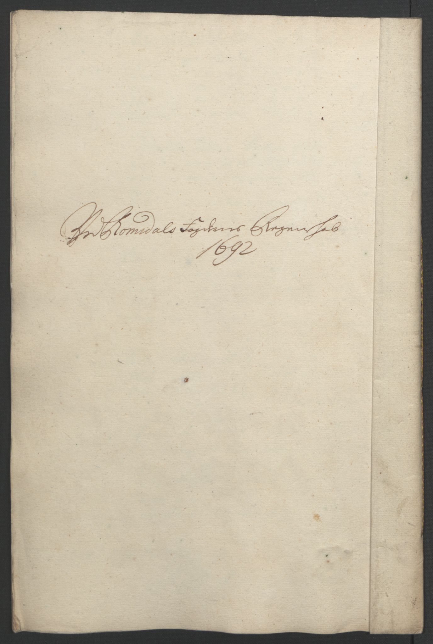 Rentekammeret inntil 1814, Reviderte regnskaper, Fogderegnskap, RA/EA-4092/R55/L3650: Fogderegnskap Romsdal, 1692, p. 159