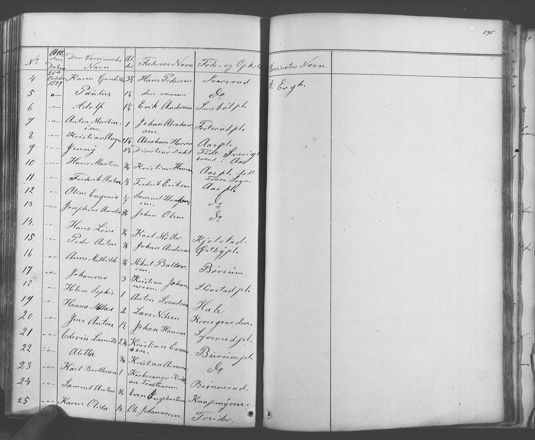 Ås prestekontor Kirkebøker, SAO/A-10894/F/Fa/L0006: Parish register (official) no. I 6, 1841-1853, p. 594-595
