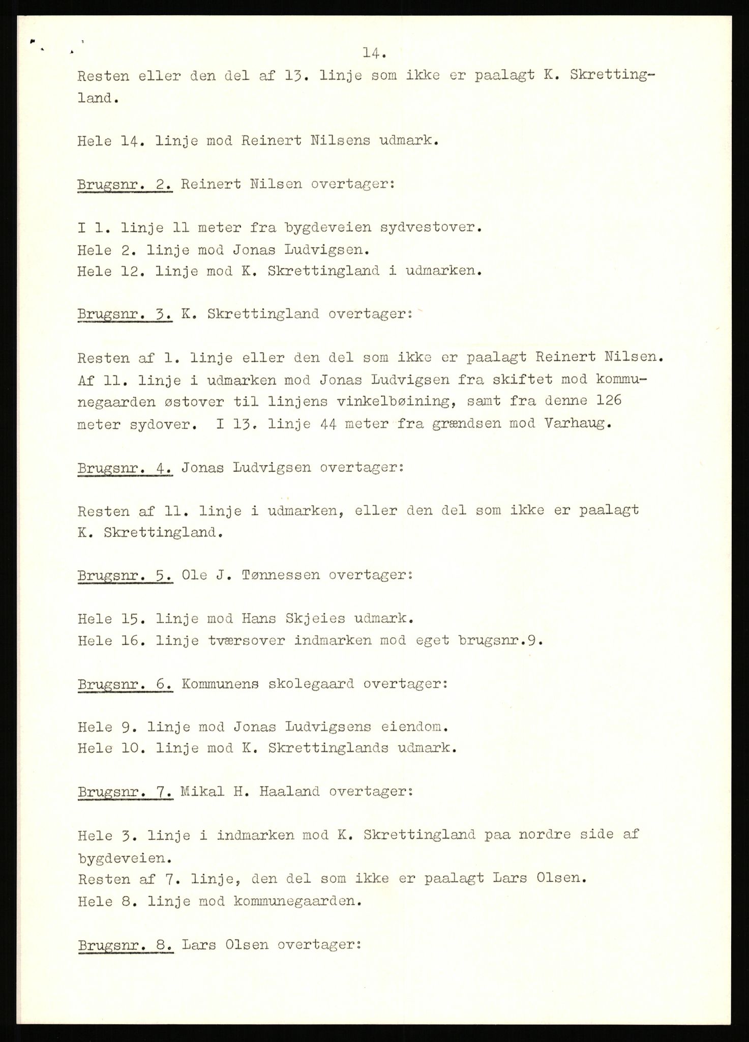 Statsarkivet i Stavanger, SAST/A-101971/03/Y/Yj/L0087: Avskrifter sortert etter gårdsnavn: Tjemsland nordre - Todhammer, 1750-1930, p. 42