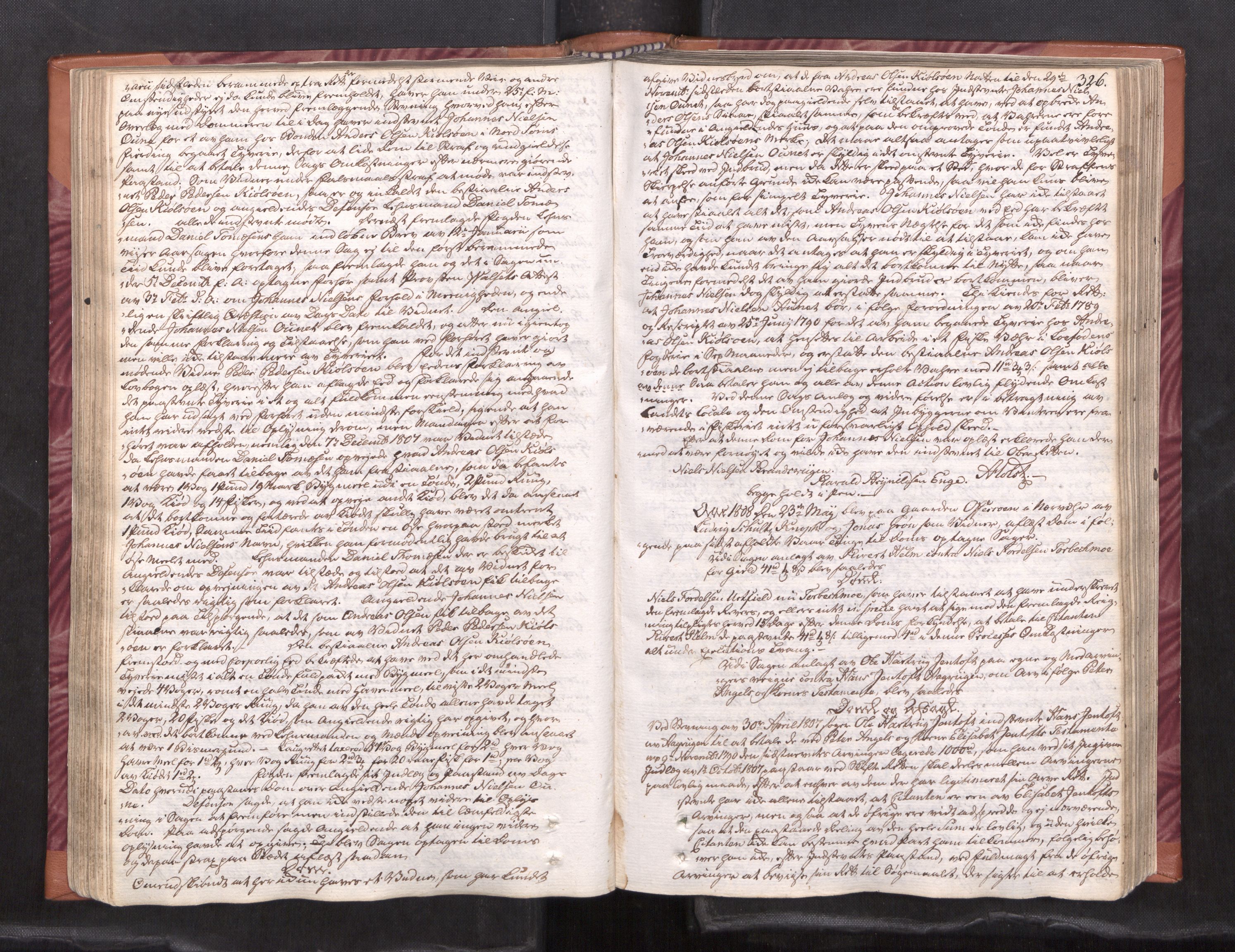 Helgeland sorenskriveri, AV/SAT-A-0004/1/1A/L0037: Tingbok 26B, 1806-1812, p. 325b-326a