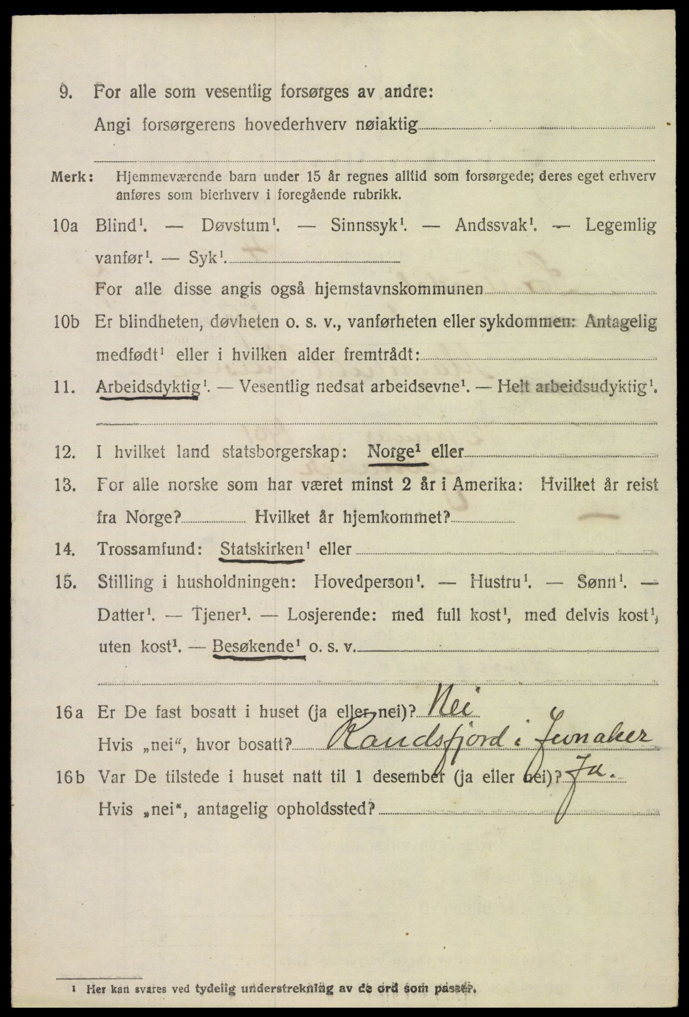 SAH, 1920 census for Sør-Aurdal, 1920, p. 3576