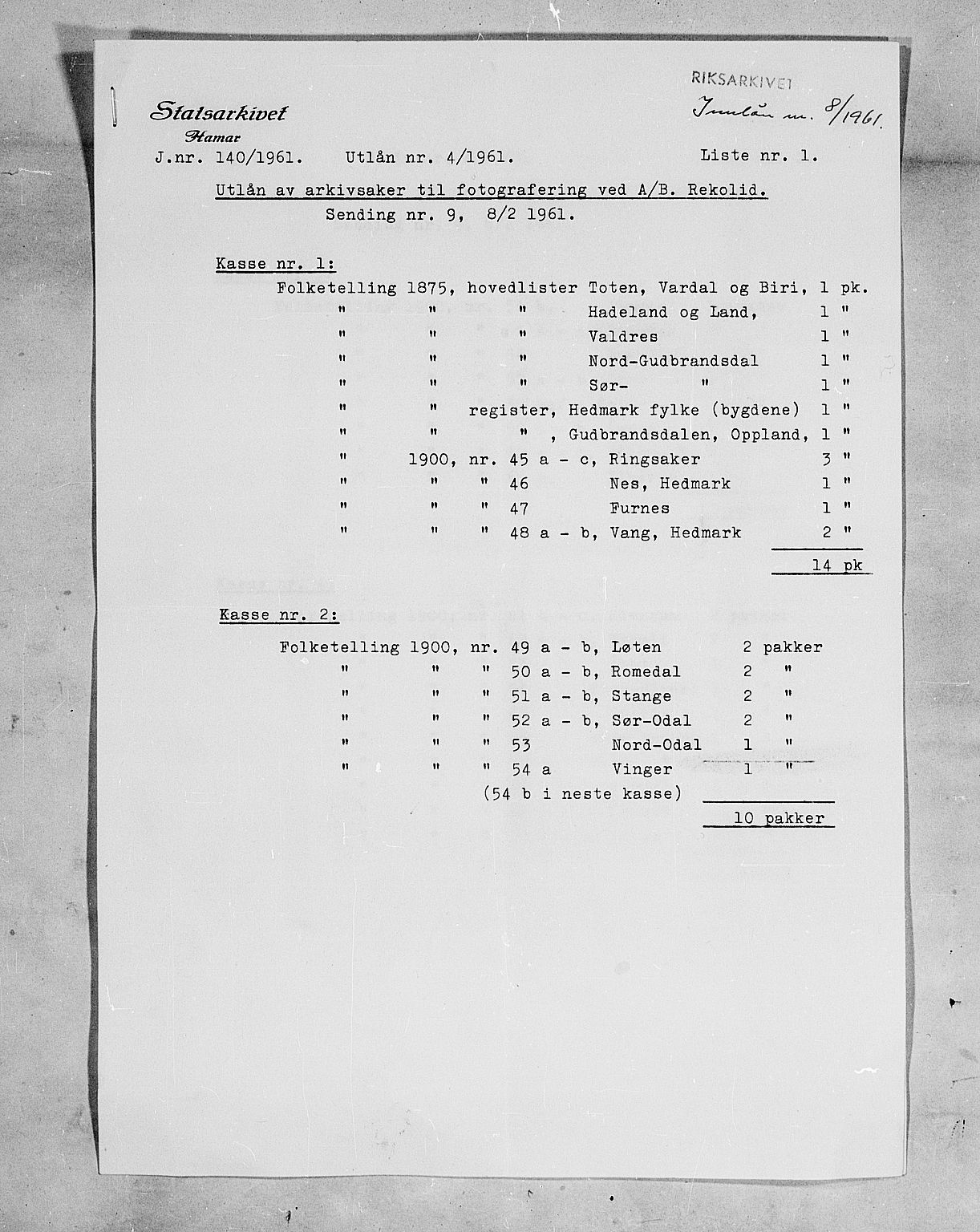 SAH, 1900 census for Nord-Odal, 1900, p. 38