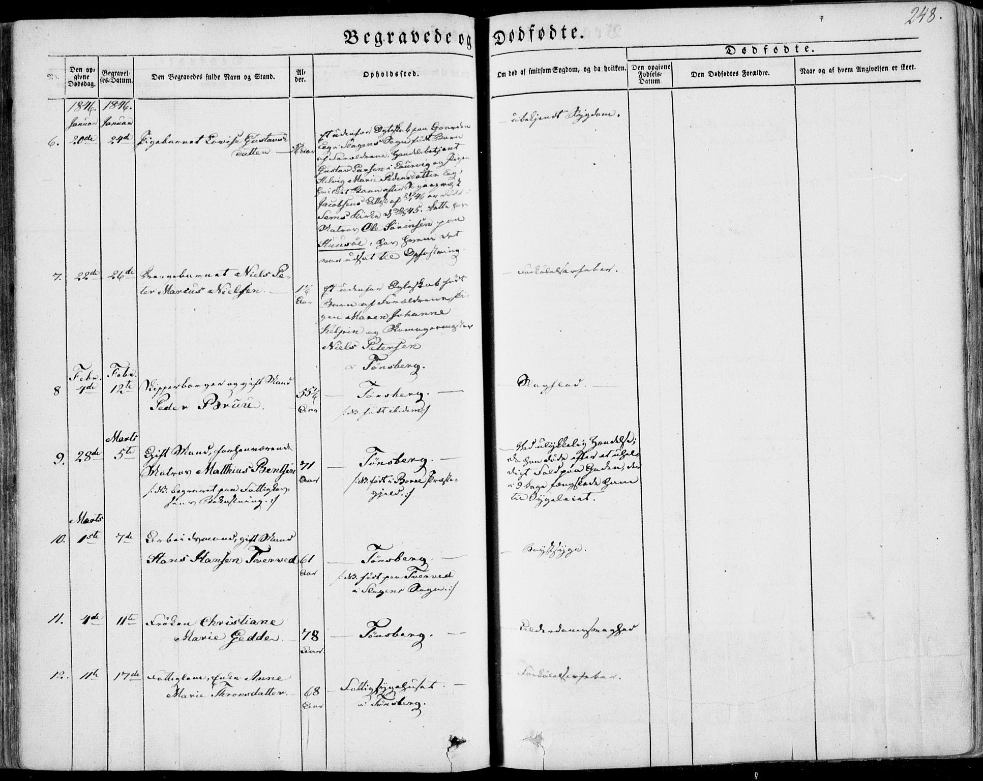 Tønsberg kirkebøker, AV/SAKO-A-330/F/Fa/L0007: Parish register (official) no. I 7, 1845-1854, p. 248