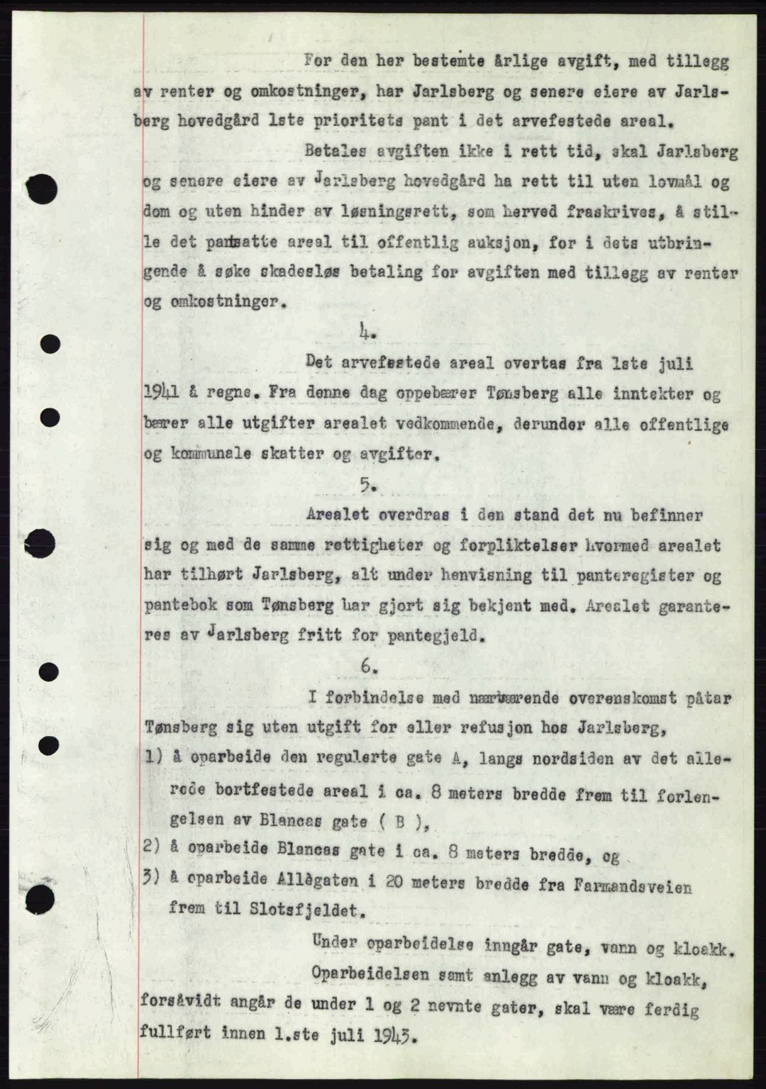 Tønsberg sorenskriveri, AV/SAKO-A-130/G/Ga/Gaa/L0011: Mortgage book no. A11, 1941-1942, Diary no: : 26/1942