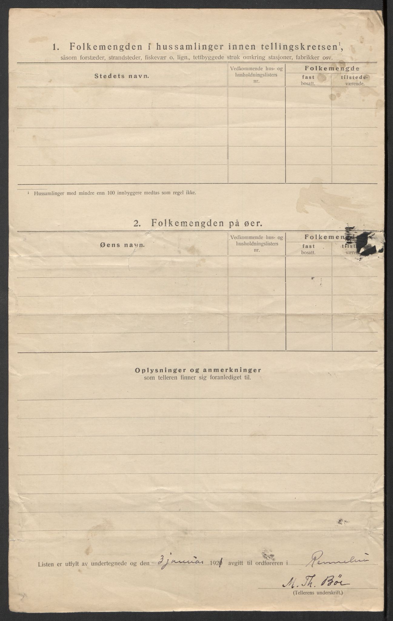 SAT, 1920 census for Rennebu, 1920, p. 29