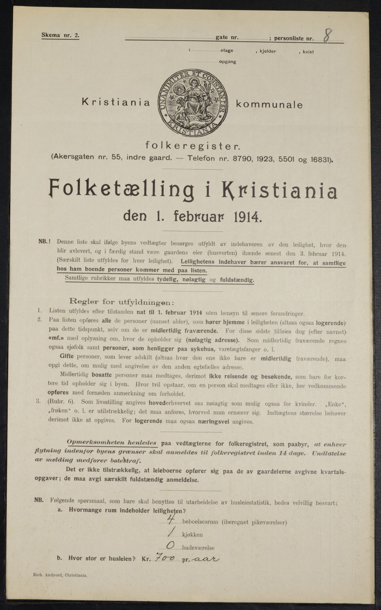 OBA, Municipal Census 1914 for Kristiania, 1914, p. 89369