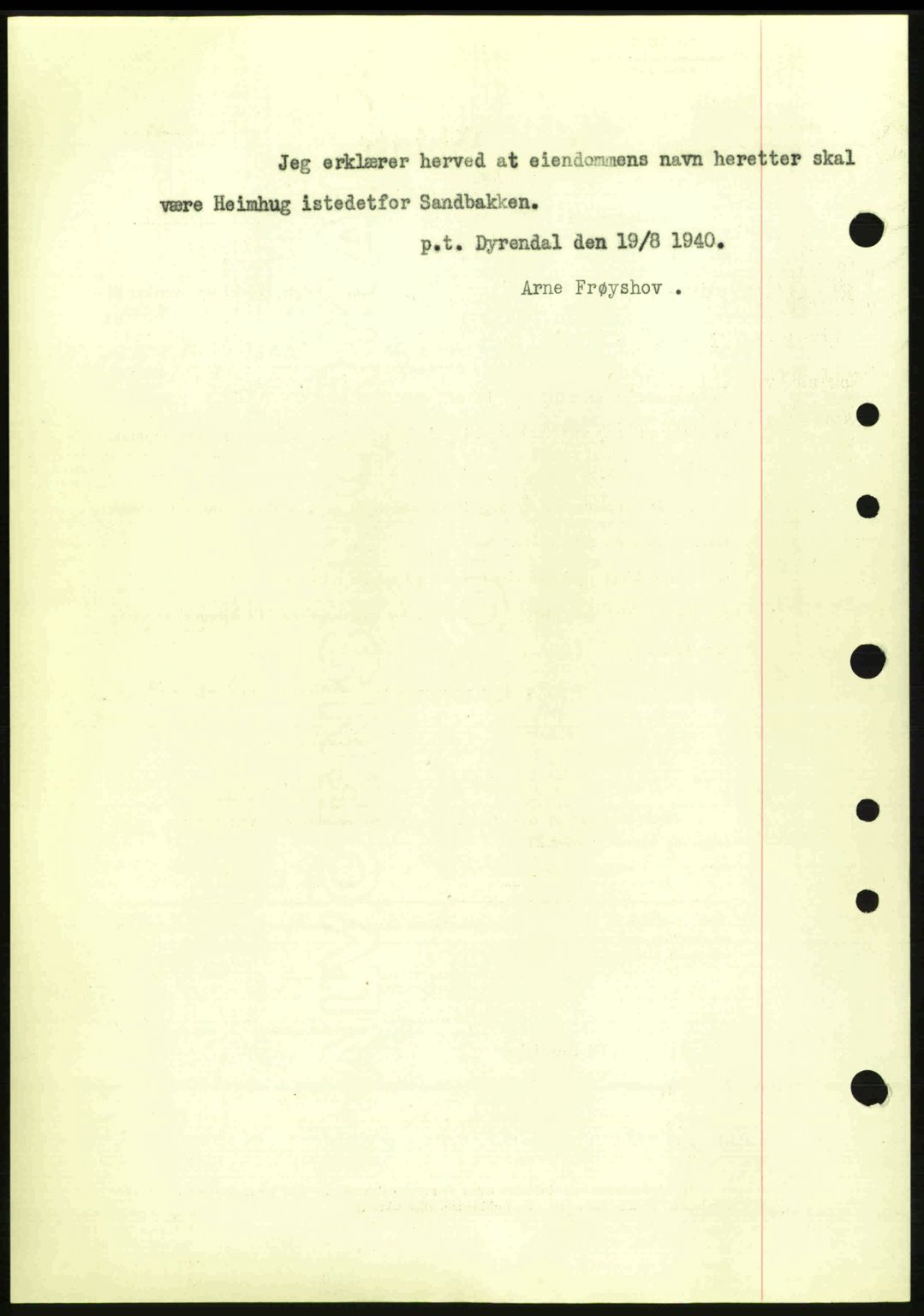 Idd og Marker sorenskriveri, AV/SAO-A-10283/G/Gb/Gbb/L0004: Mortgage book no. A4, 1940-1941, Diary no: : 623/1940