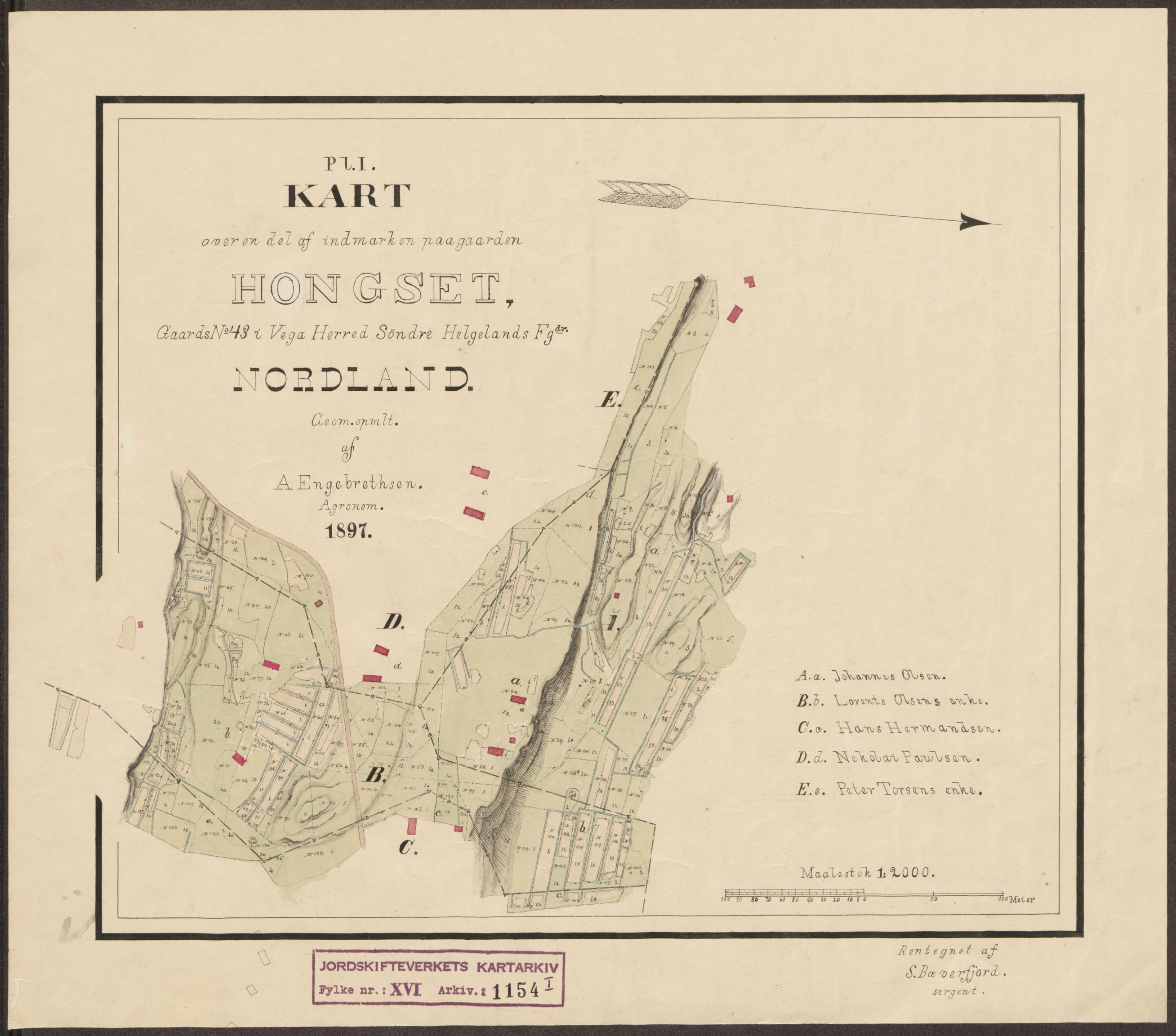 Jordskifteverkets kartarkiv, RA/S-3929/T, 1859-1988, p. 1319