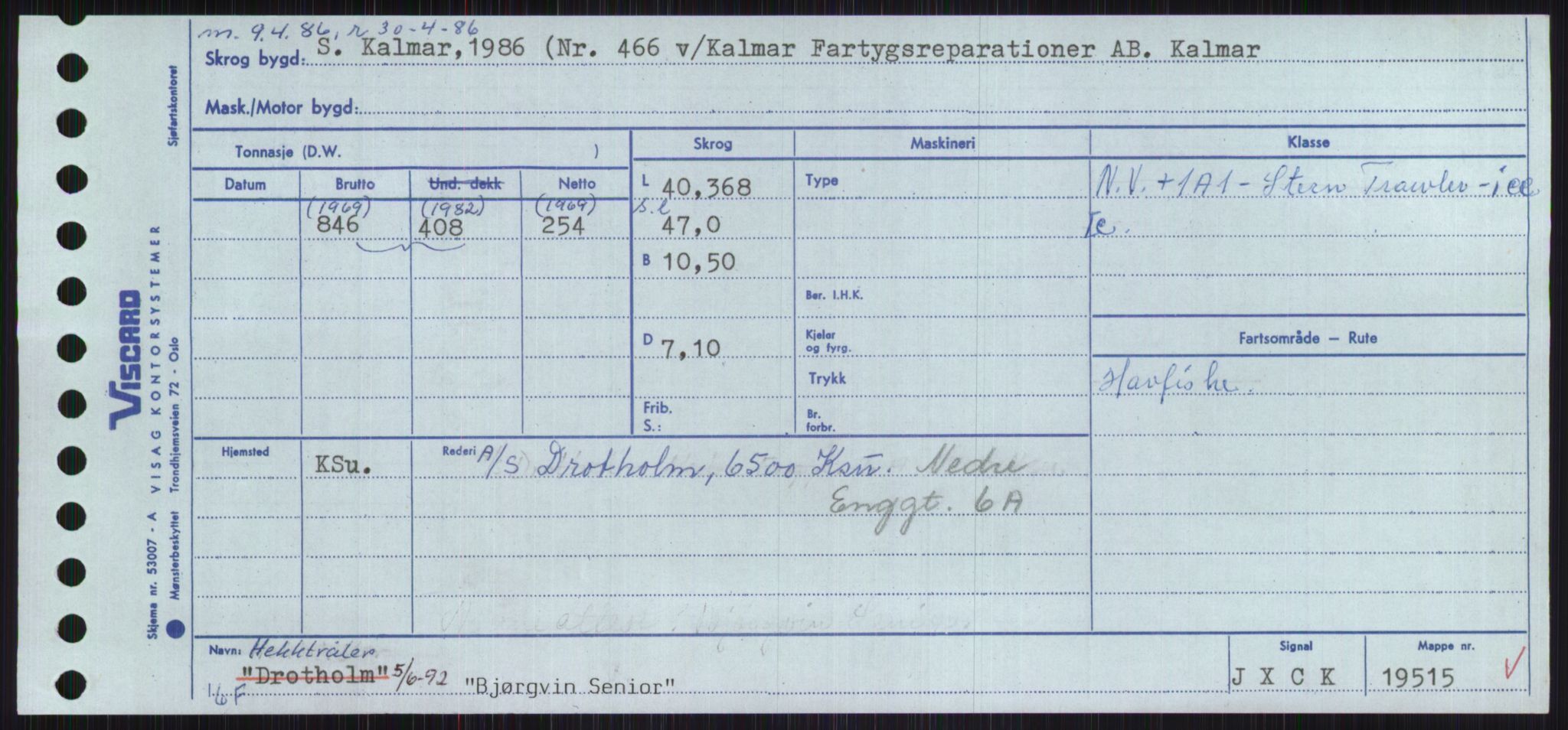 Sjøfartsdirektoratet med forløpere, Skipsmålingen, AV/RA-S-1627/H/Ha/L0001/0002: Fartøy, A-Eig / Fartøy Bjør-Eig, p. 7