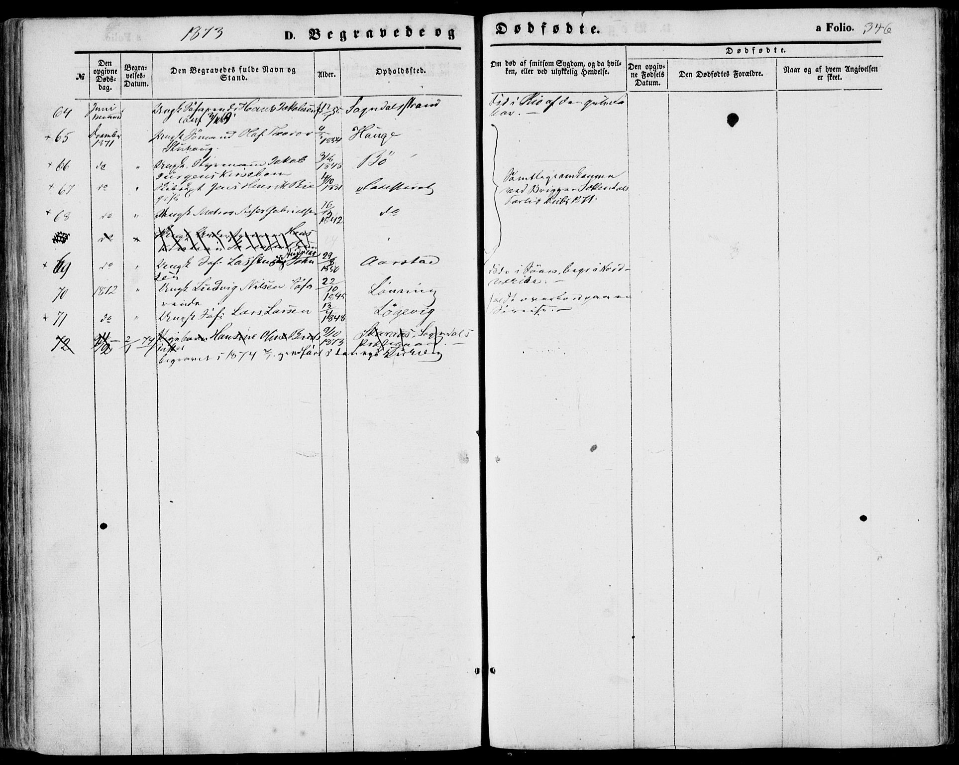 Sokndal sokneprestkontor, AV/SAST-A-101808: Parish register (official) no. A 9, 1857-1874, p. 346