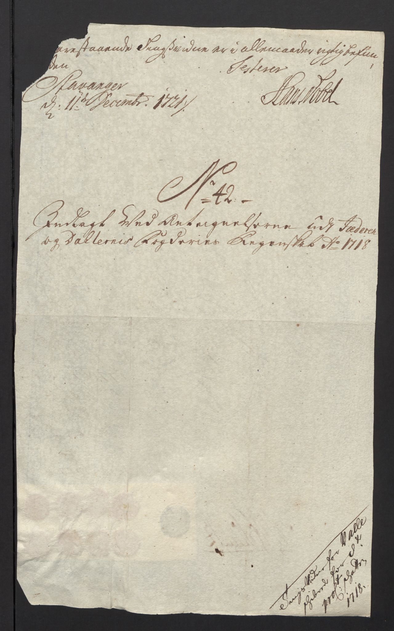 Rentekammeret inntil 1814, Reviderte regnskaper, Fogderegnskap, AV/RA-EA-4092/R46/L2744: Fogderegnskap Jæren og Dalane, 1718, p. 172