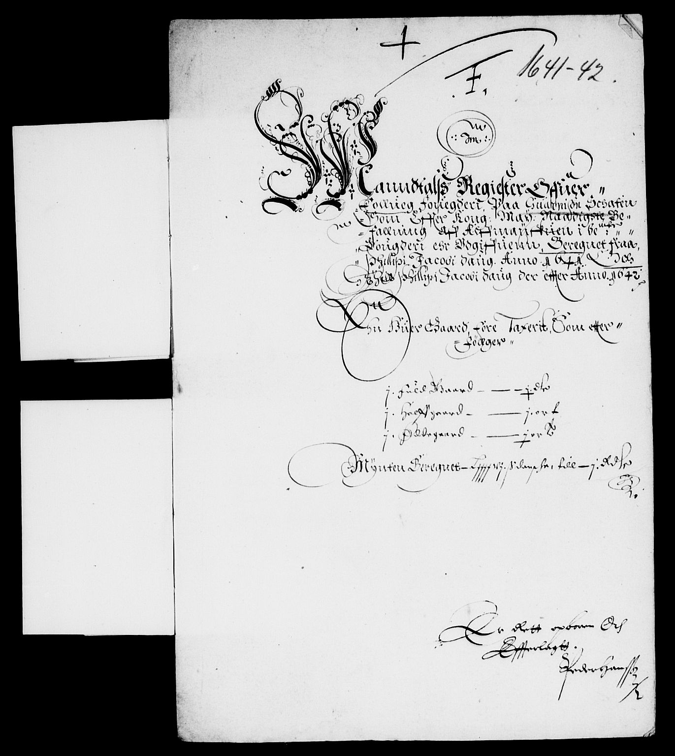 Rentekammeret inntil 1814, Reviderte regnskaper, Lensregnskaper, AV/RA-EA-5023/R/Rb/Rba/L0161: Akershus len, 1641-1642