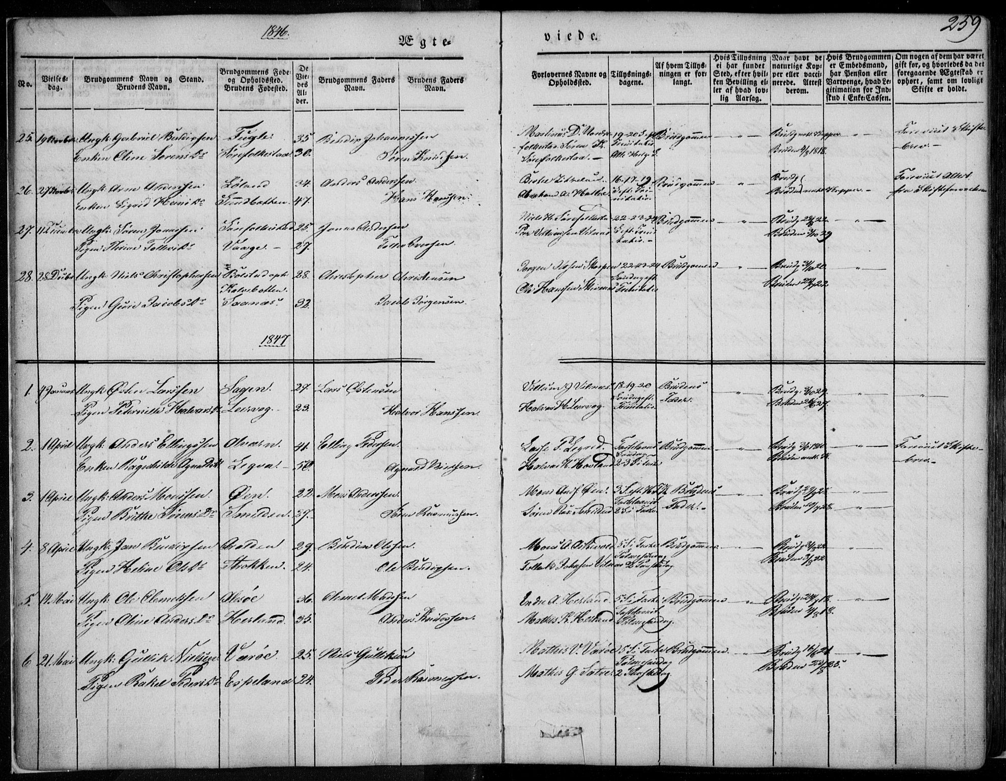 Askvoll sokneprestembete, AV/SAB-A-79501/H/Haa/Haaa/L0011/0002: Parish register (official) no. A 11 II, 1845-1878, p. 259