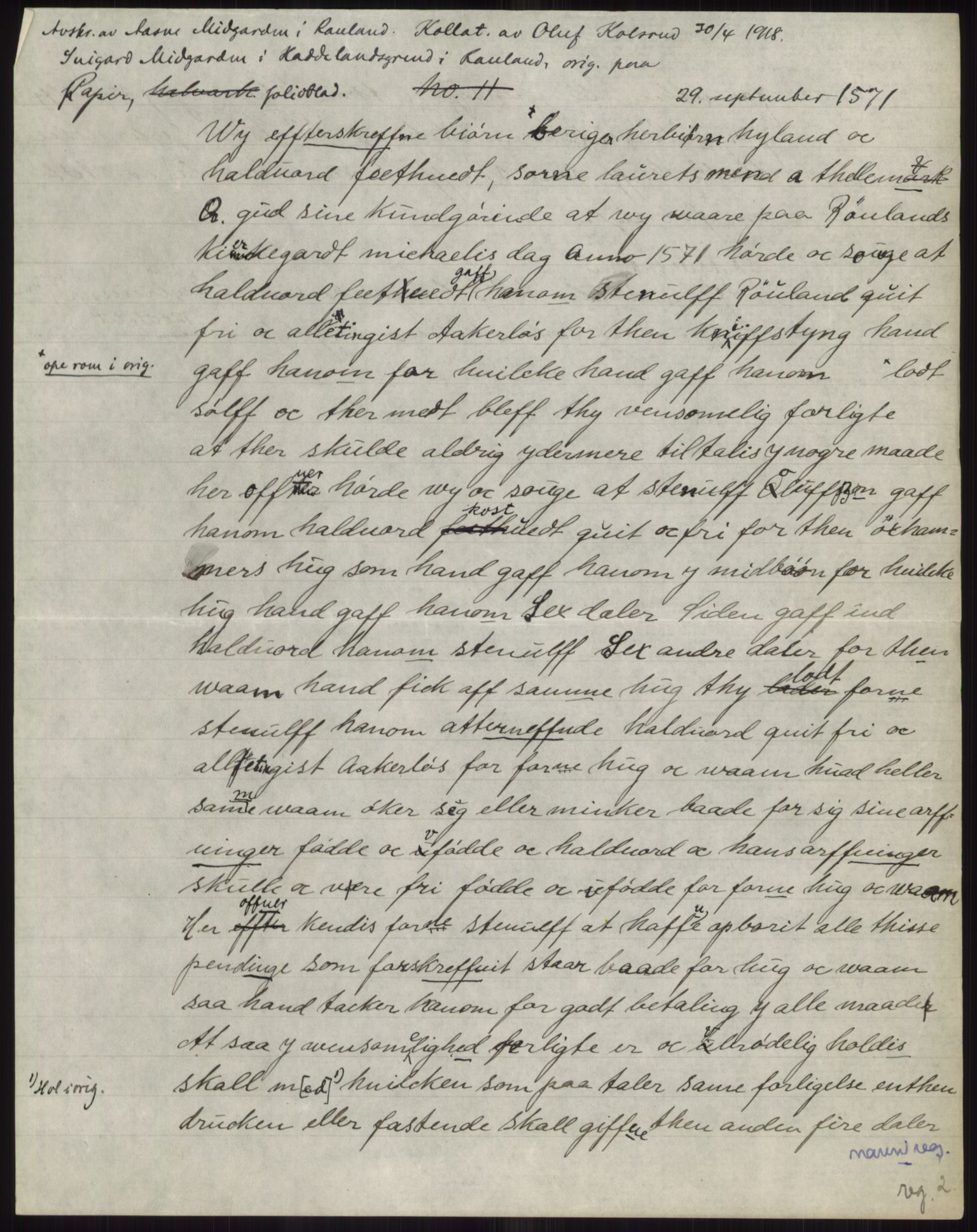 Samlinger til kildeutgivelse, Diplomavskriftsamlingen, AV/RA-EA-4053/H/Ha, p. 1766