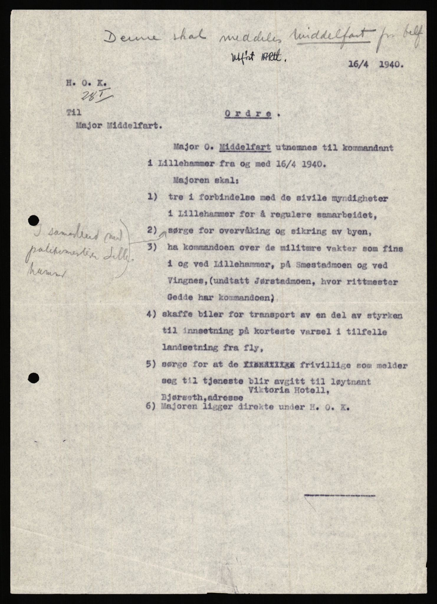 Forsvaret, Forsvarets krigshistoriske avdeling, AV/RA-RAFA-2017/Y/Ya/L0031: II-C-11-51 - Hærens overkommando, 1940, p. 57