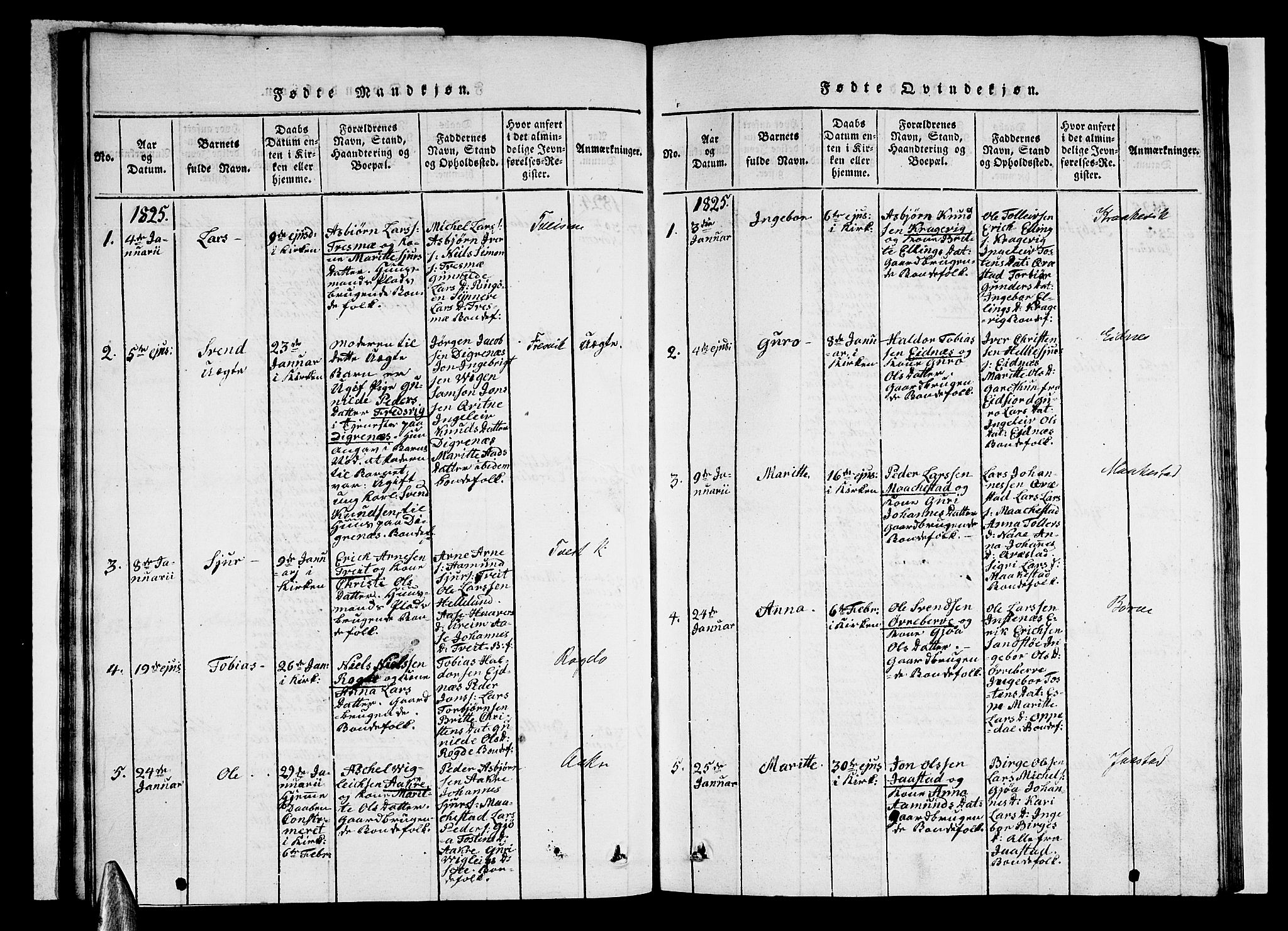 Ullensvang sokneprestembete, AV/SAB-A-78701/H/Haa: Parish register (official) no. A 9, 1819-1826