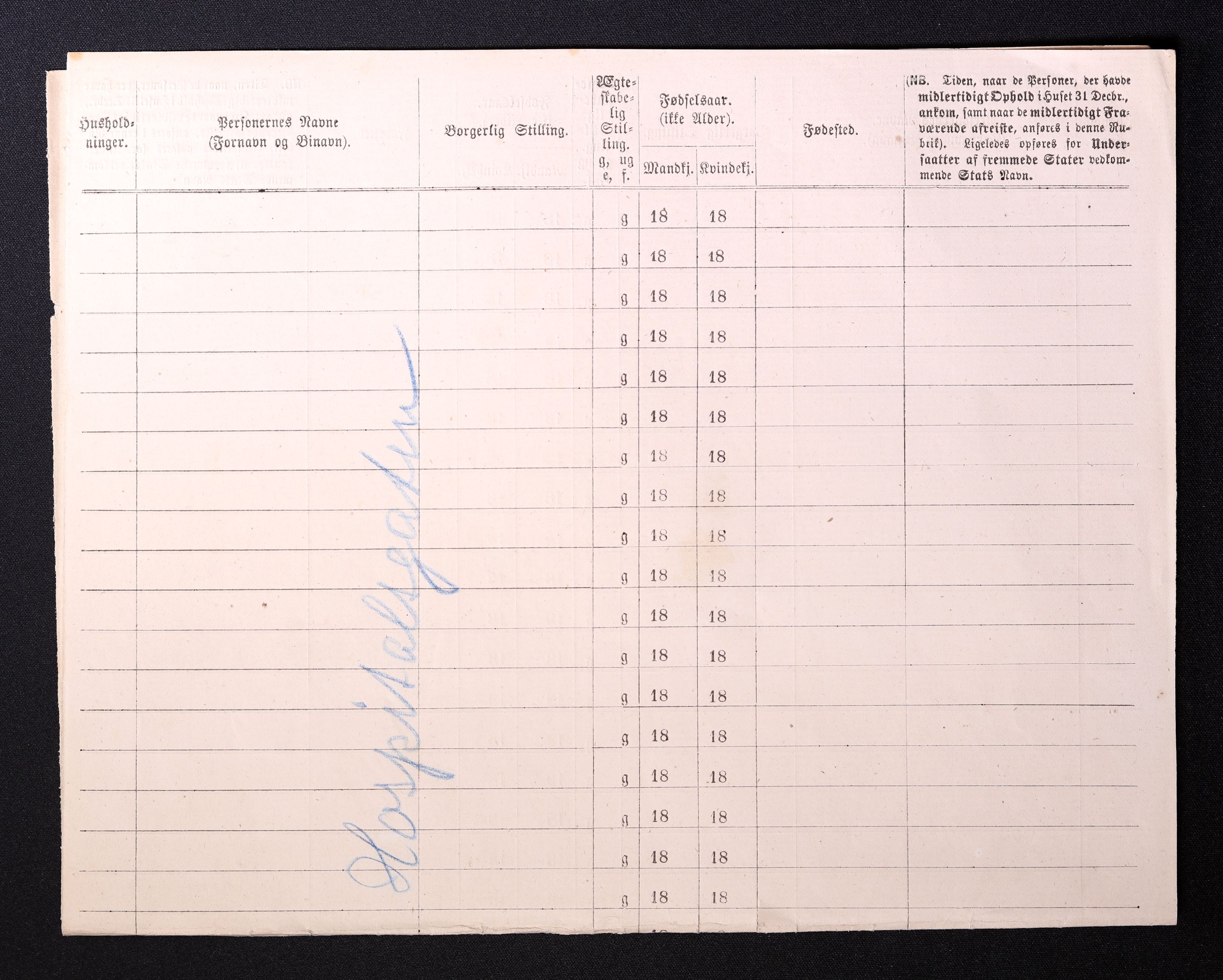 RA, 1870 census for 0301 Kristiania, 1870, p. 1317