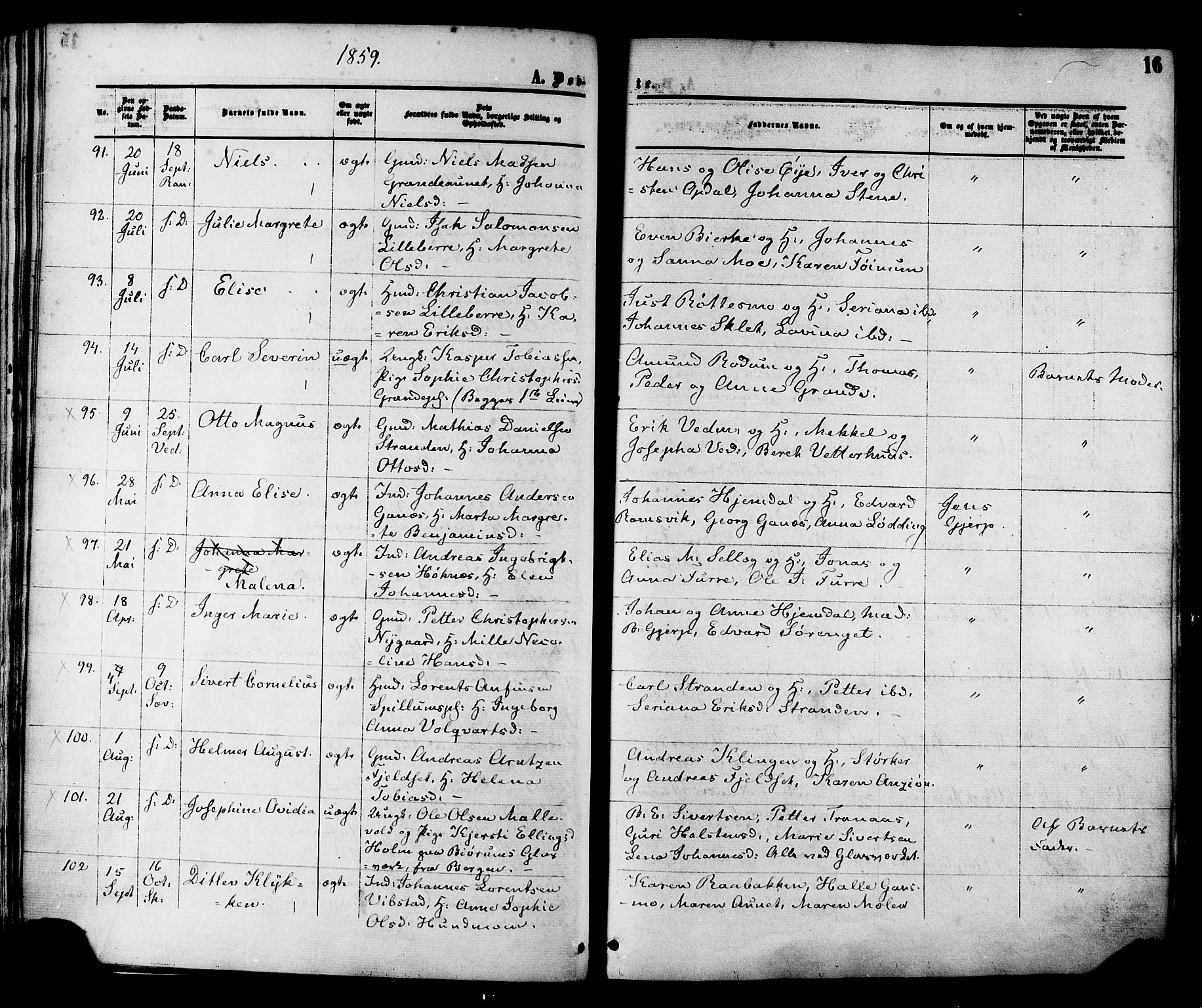 Ministerialprotokoller, klokkerbøker og fødselsregistre - Nord-Trøndelag, AV/SAT-A-1458/764/L0553: Parish register (official) no. 764A08, 1858-1880, p. 16