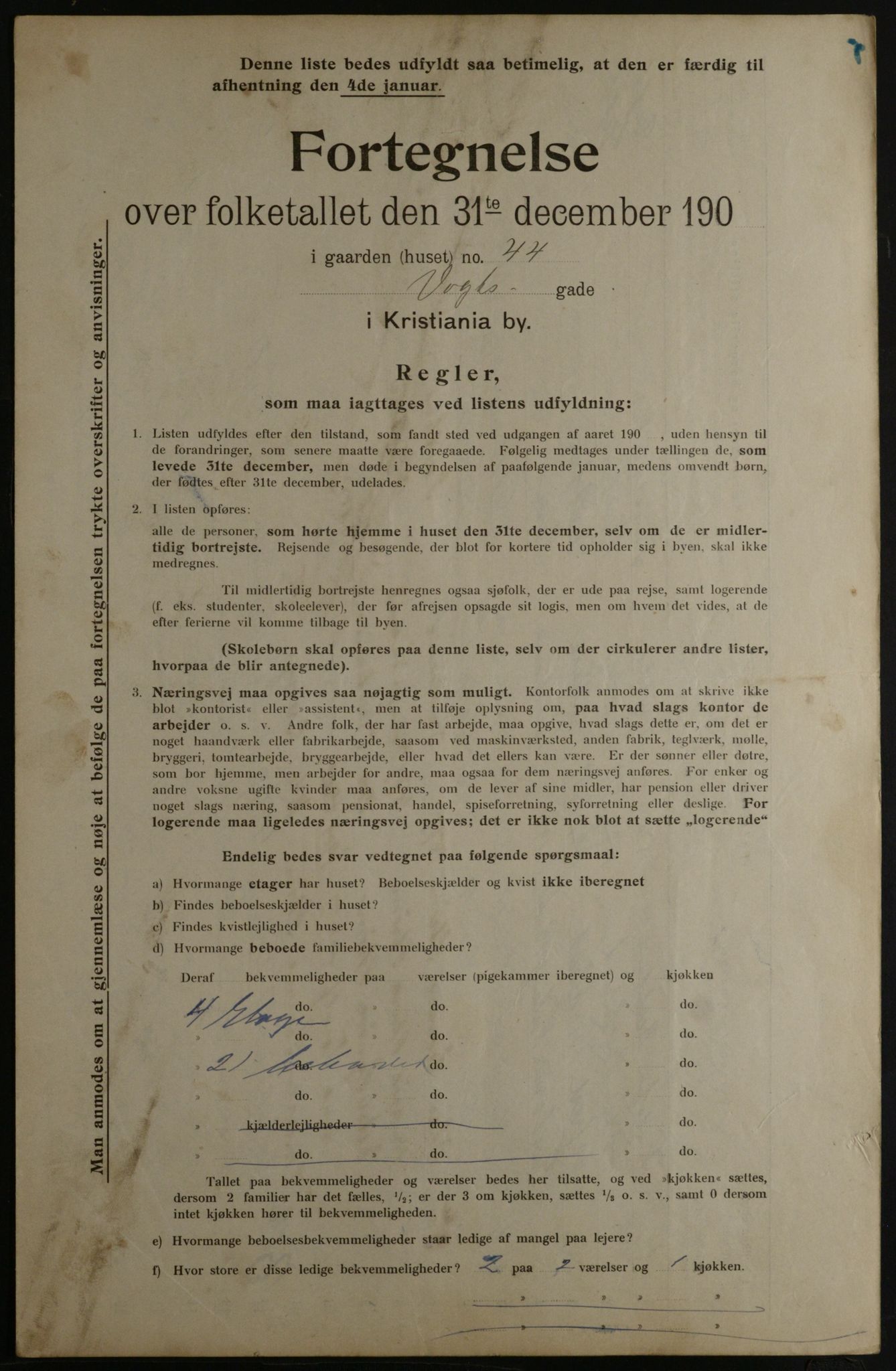 OBA, Municipal Census 1901 for Kristiania, 1901, p. 19162