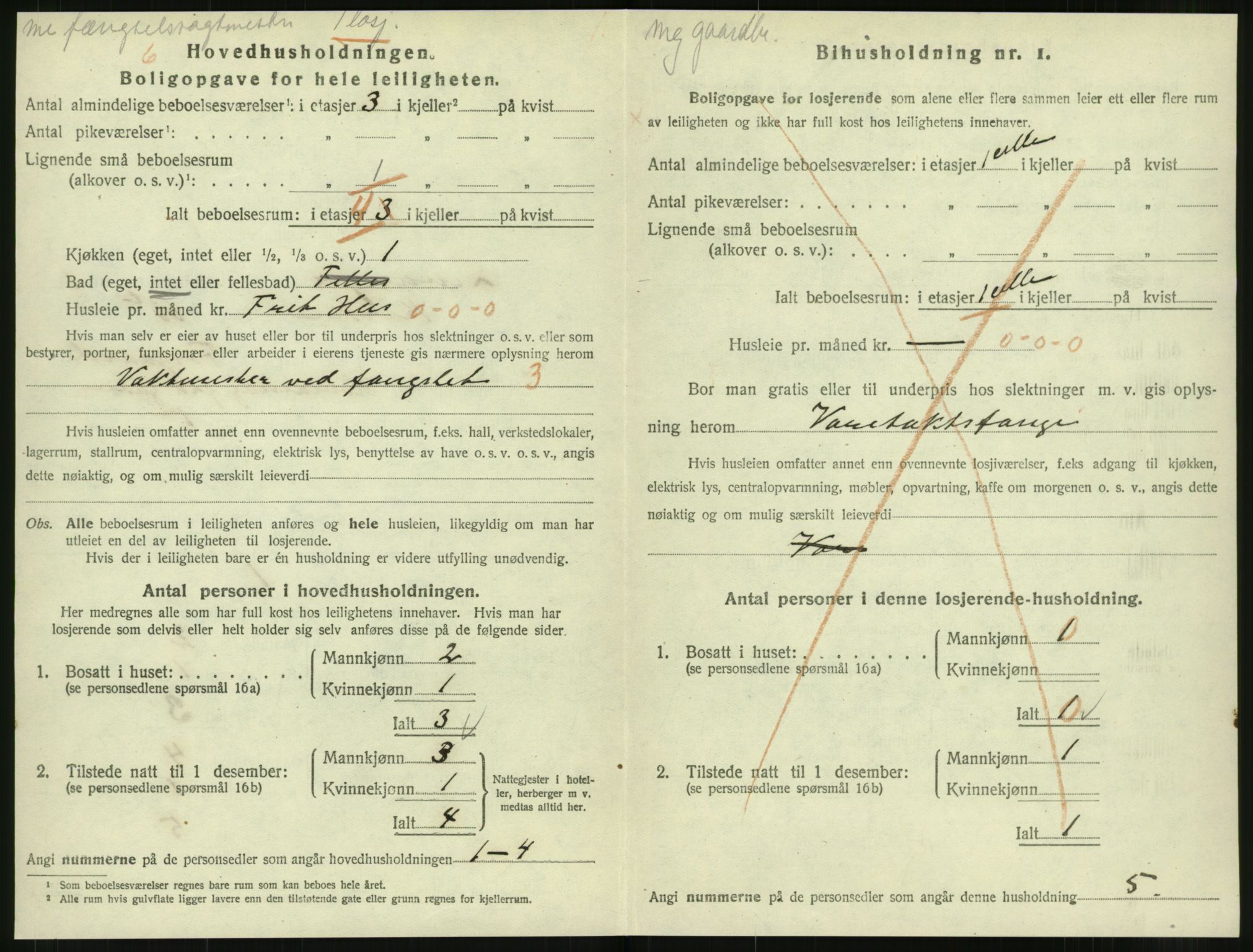 SAT, 1920 census for Levanger town, 1920, p. 665