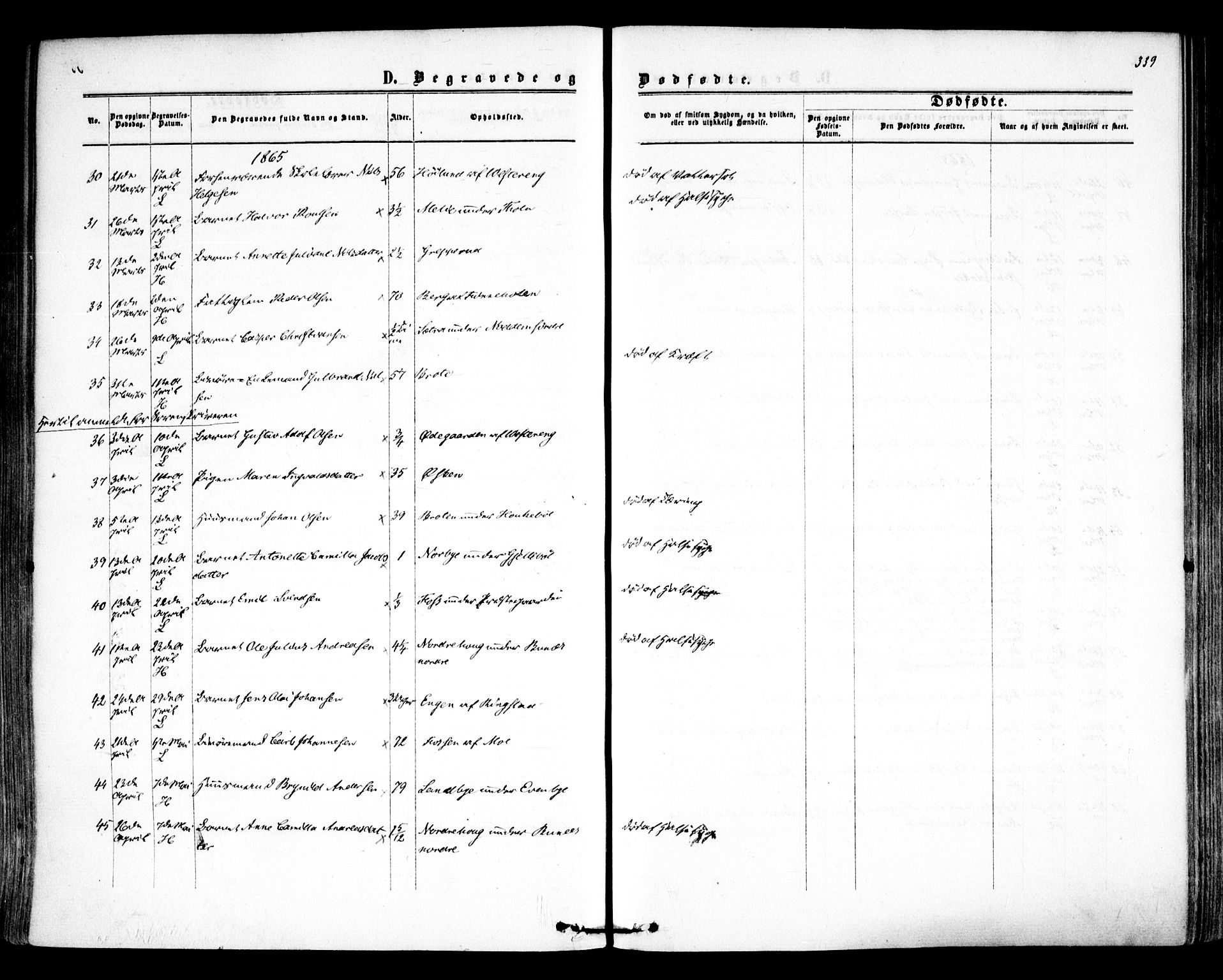 Høland prestekontor Kirkebøker, AV/SAO-A-10346a/F/Fa/L0011: Parish register (official) no. I 11, 1862-1869, p. 339