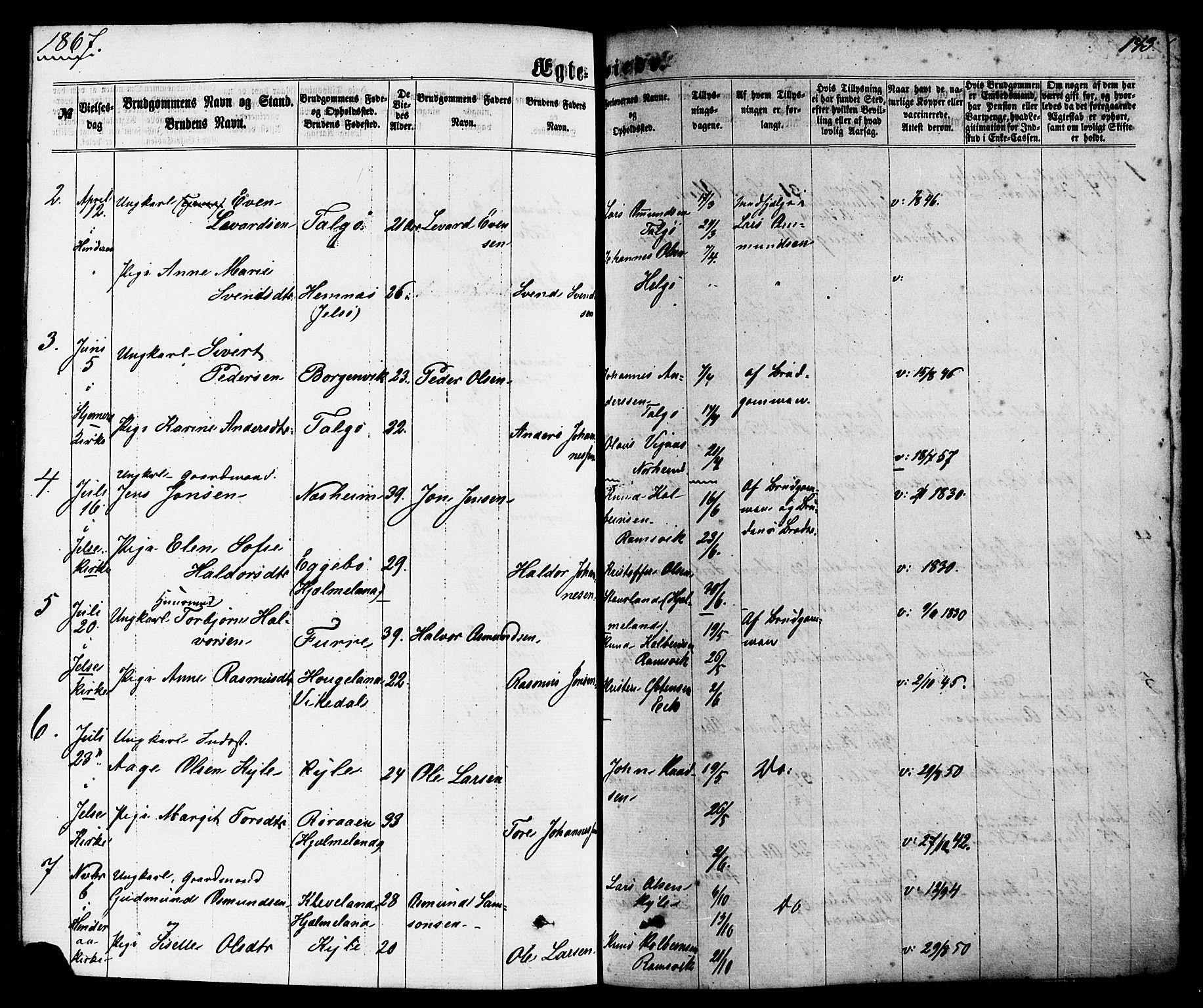 Nedstrand sokneprestkontor, AV/SAST-A-101841/01/IV: Parish register (official) no. A 10, 1861-1887, p. 143