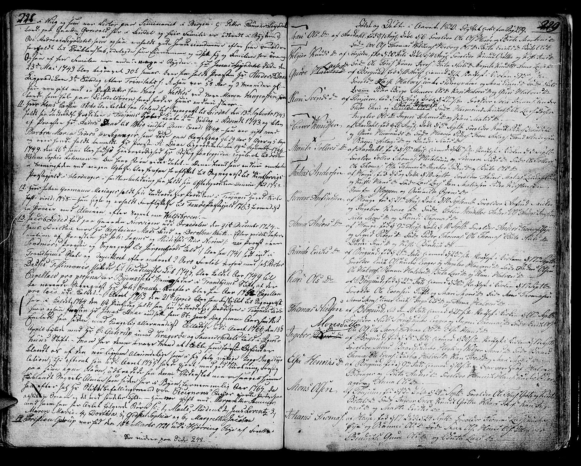 Lærdal sokneprestembete, AV/SAB-A-81201: Parish register (official) no. A 4, 1805-1821, p. 228-229