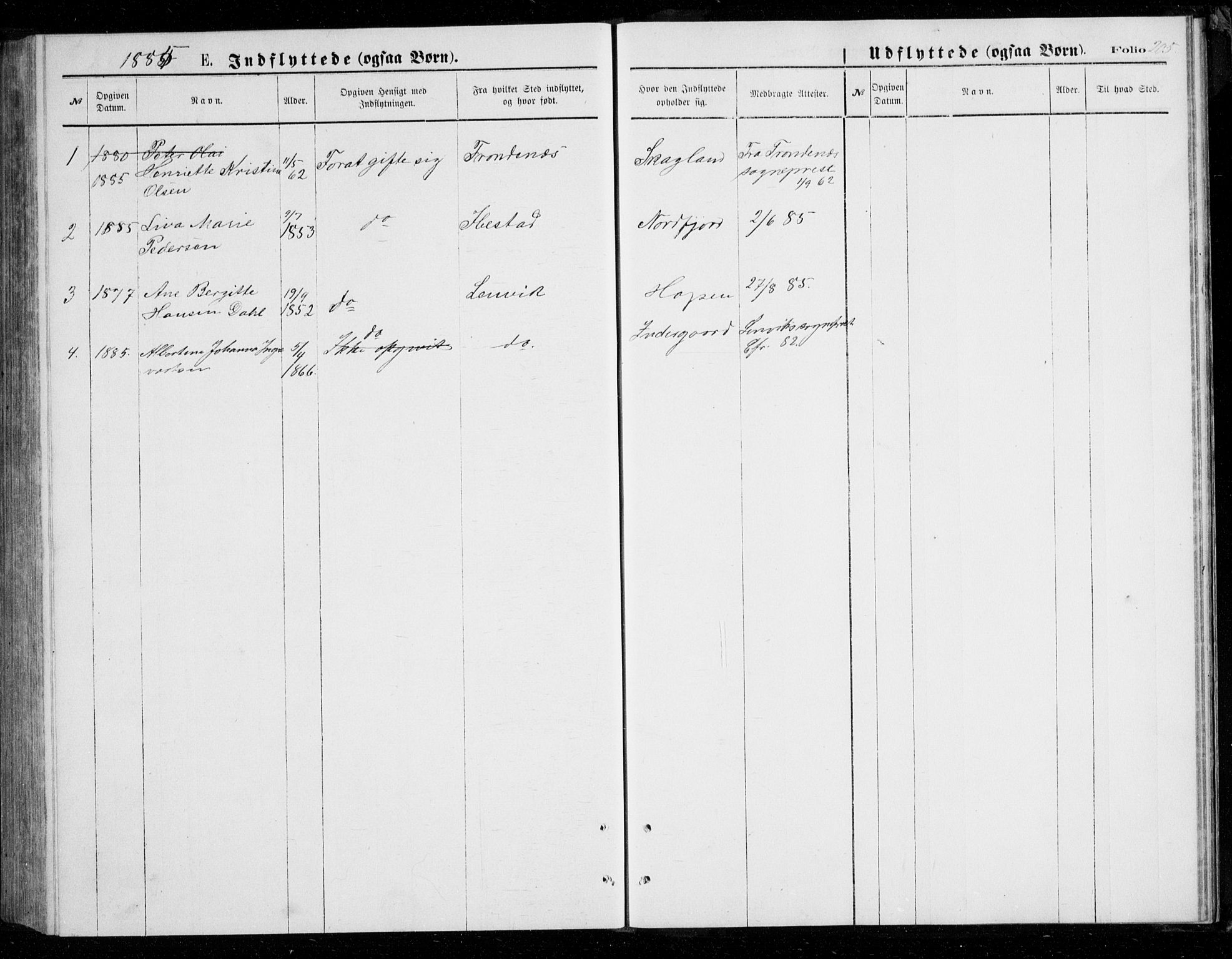 Berg sokneprestkontor, AV/SATØ-S-1318/G/Ga/Gab/L0003klokker: Parish register (copy) no. 3, 1874-1886, p. 205