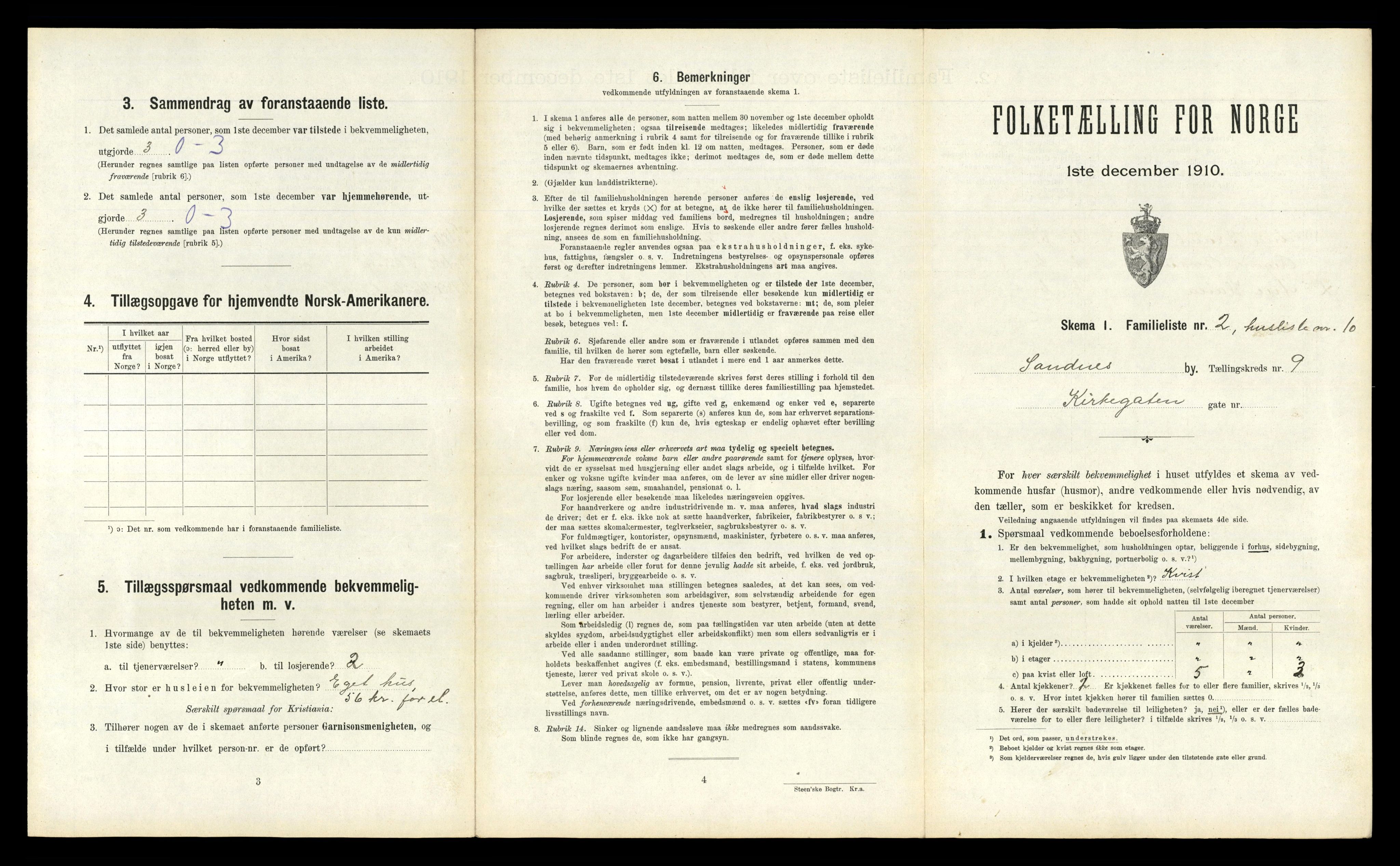 RA, 1910 census for Sandnes, 1910, p. 986