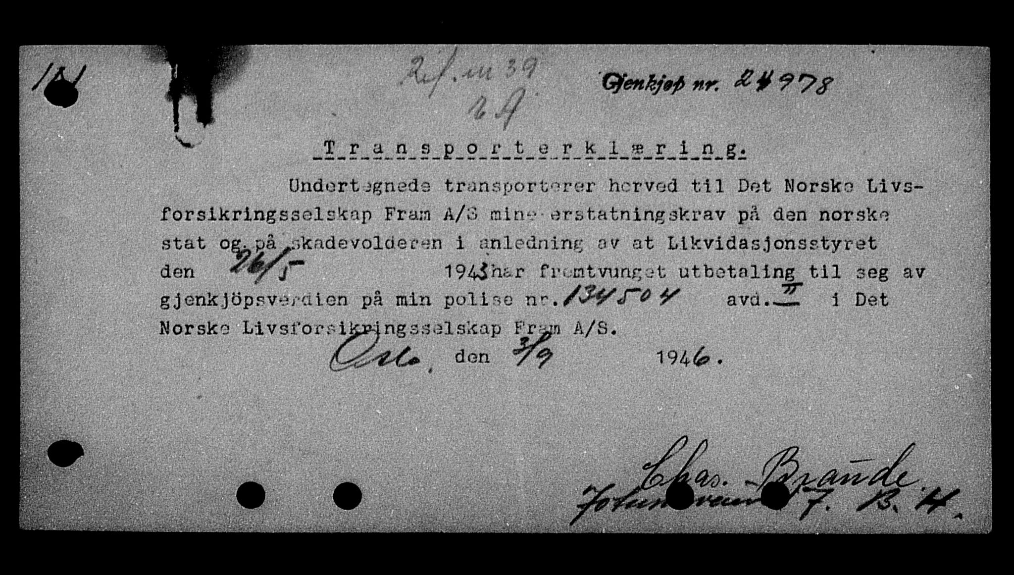 Justisdepartementet, Tilbakeføringskontoret for inndratte formuer, AV/RA-S-1564/H/Hc/Hcc/L0927: --, 1945-1947, p. 548