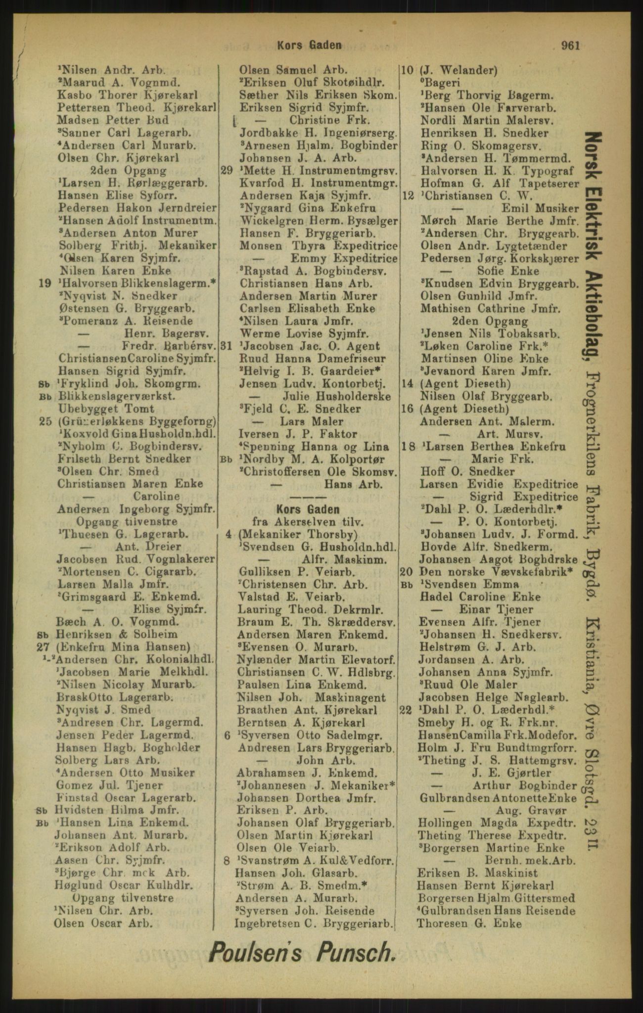 Kristiania/Oslo adressebok, PUBL/-, 1900, p. 961