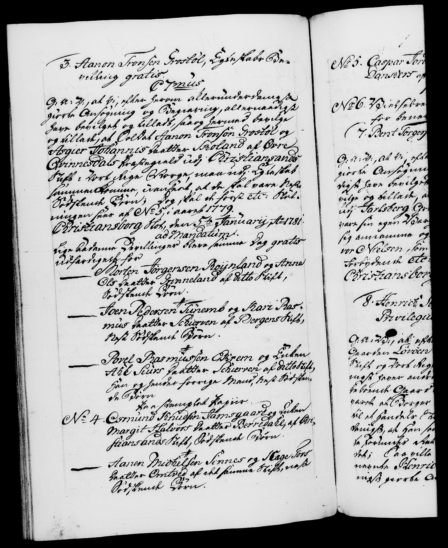 Danske Kanselli 1572-1799, RA/EA-3023/F/Fc/Fca/Fcaa/L0048: Norske registre, 1779-1781, p. 472b