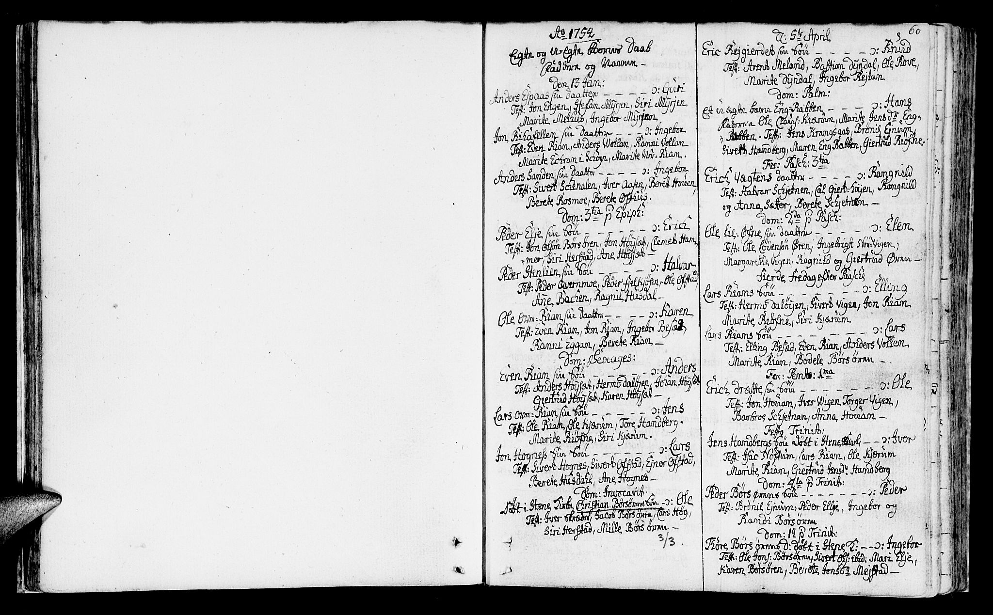 Ministerialprotokoller, klokkerbøker og fødselsregistre - Sør-Trøndelag, SAT/A-1456/665/L0768: Parish register (official) no. 665A03, 1754-1803, p. 60