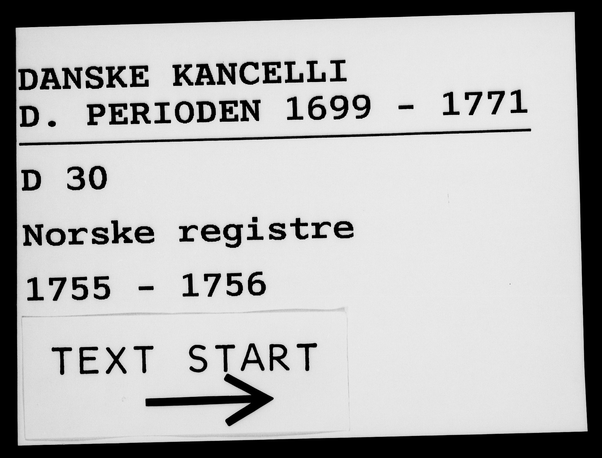 Danske Kanselli 1572-1799, AV/RA-EA-3023/F/Fc/Fca/Fcaa/L0039: Norske registre, 1755-1756