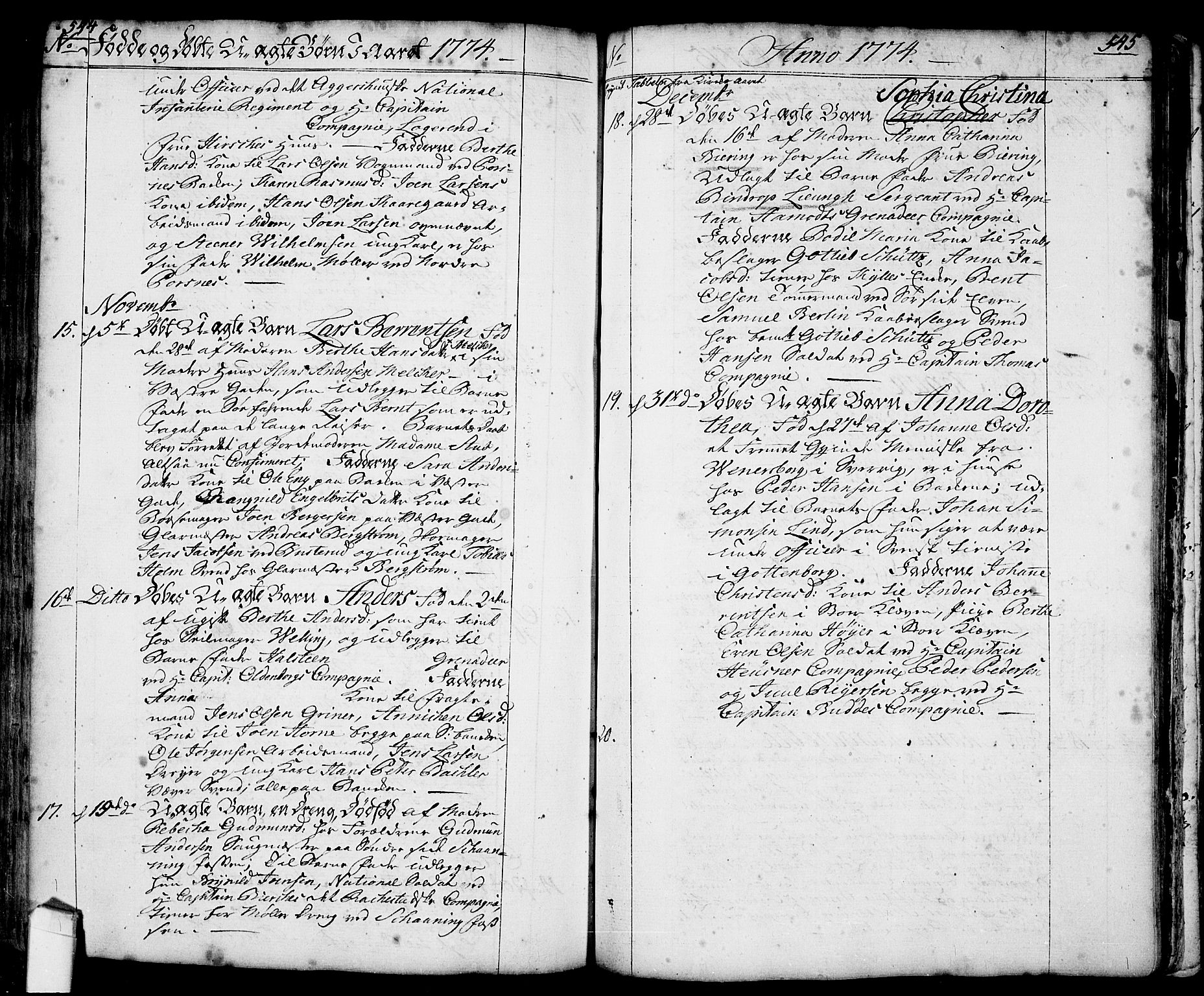 Halden prestekontor Kirkebøker, AV/SAO-A-10909/F/Fa/L0001: Parish register (official) no. I 1, 1758-1791, p. 544-545