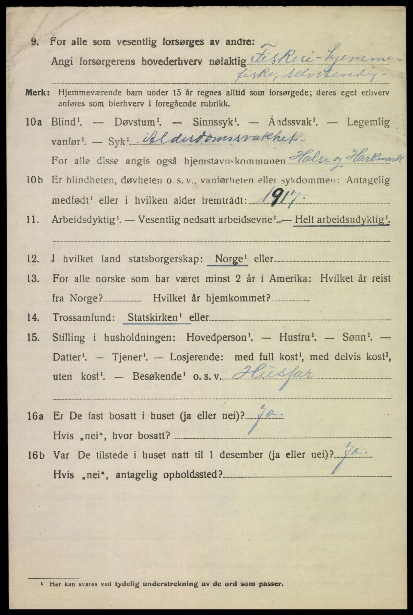 SAK, 1920 census for Halse og Harkmark, 1920, p. 7616