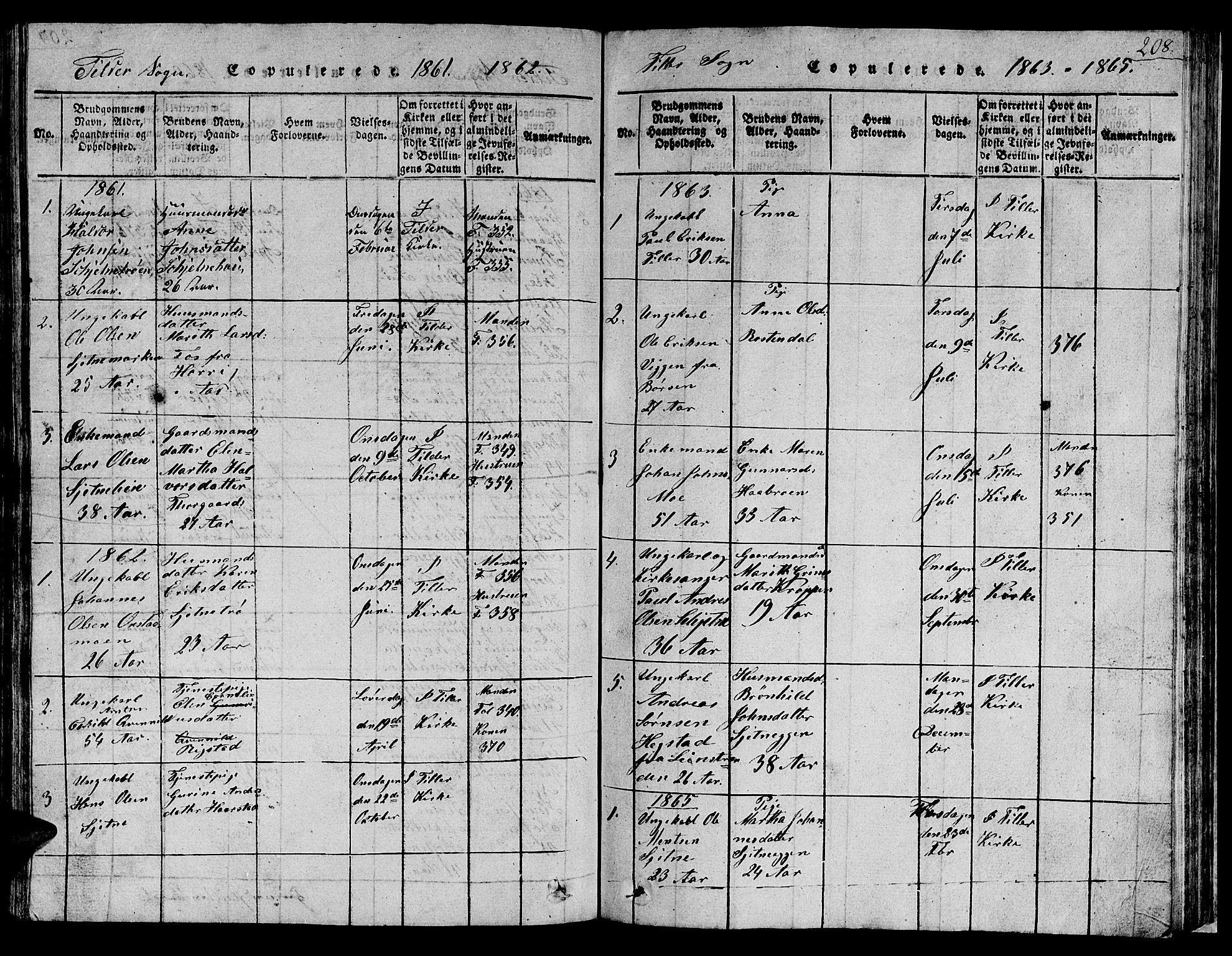 Ministerialprotokoller, klokkerbøker og fødselsregistre - Sør-Trøndelag, SAT/A-1456/621/L0458: Parish register (copy) no. 621C01, 1816-1865, p. 208