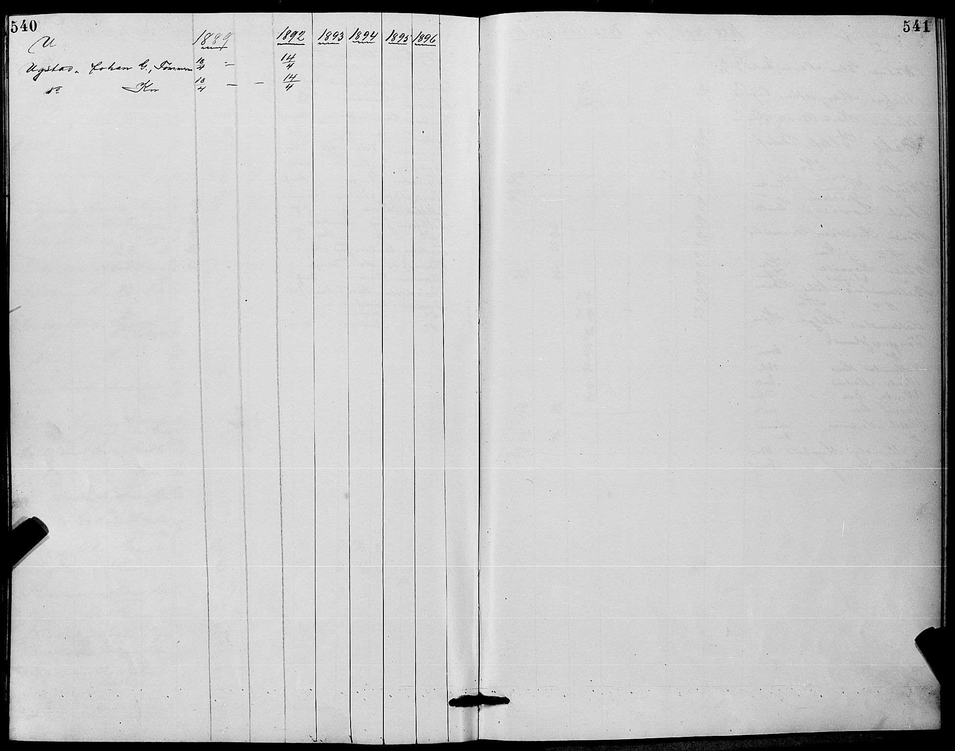 Strømm kirkebøker, AV/SAKO-A-322/G/Ga/L0002: Parish register (copy) no. I 2, 1885-1888, p. 540-541