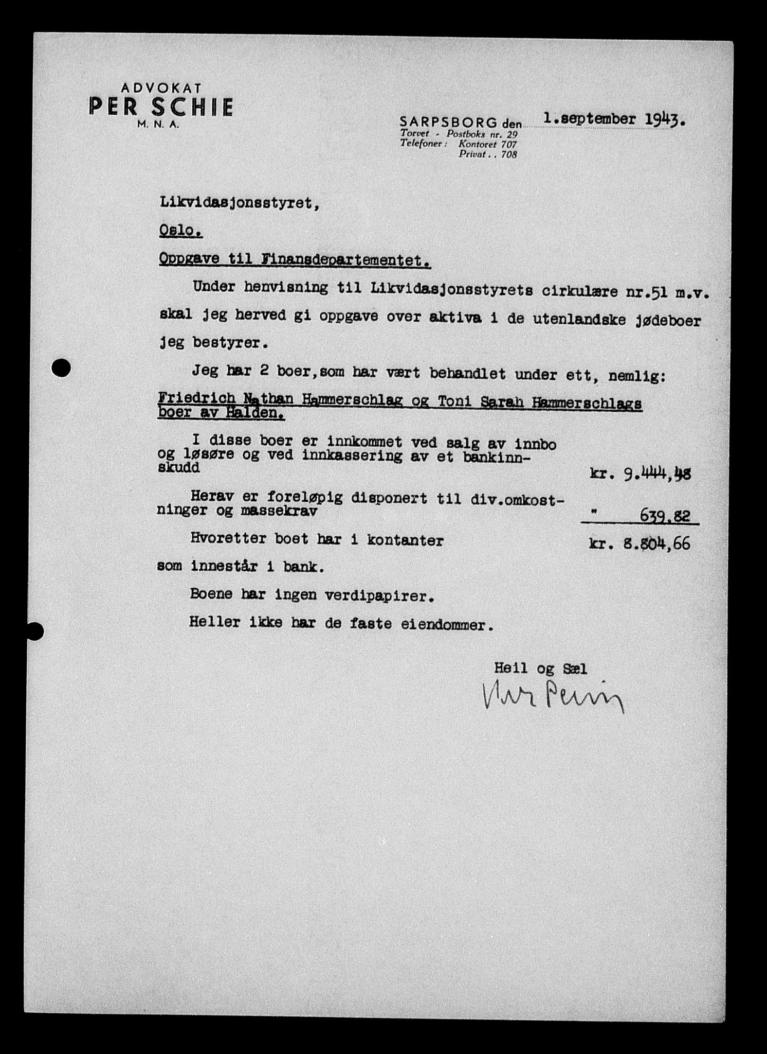 Justisdepartementet, Tilbakeføringskontoret for inndratte formuer, AV/RA-S-1564/H/Hc/Hcd/L0998: --, 1945-1947, p. 120