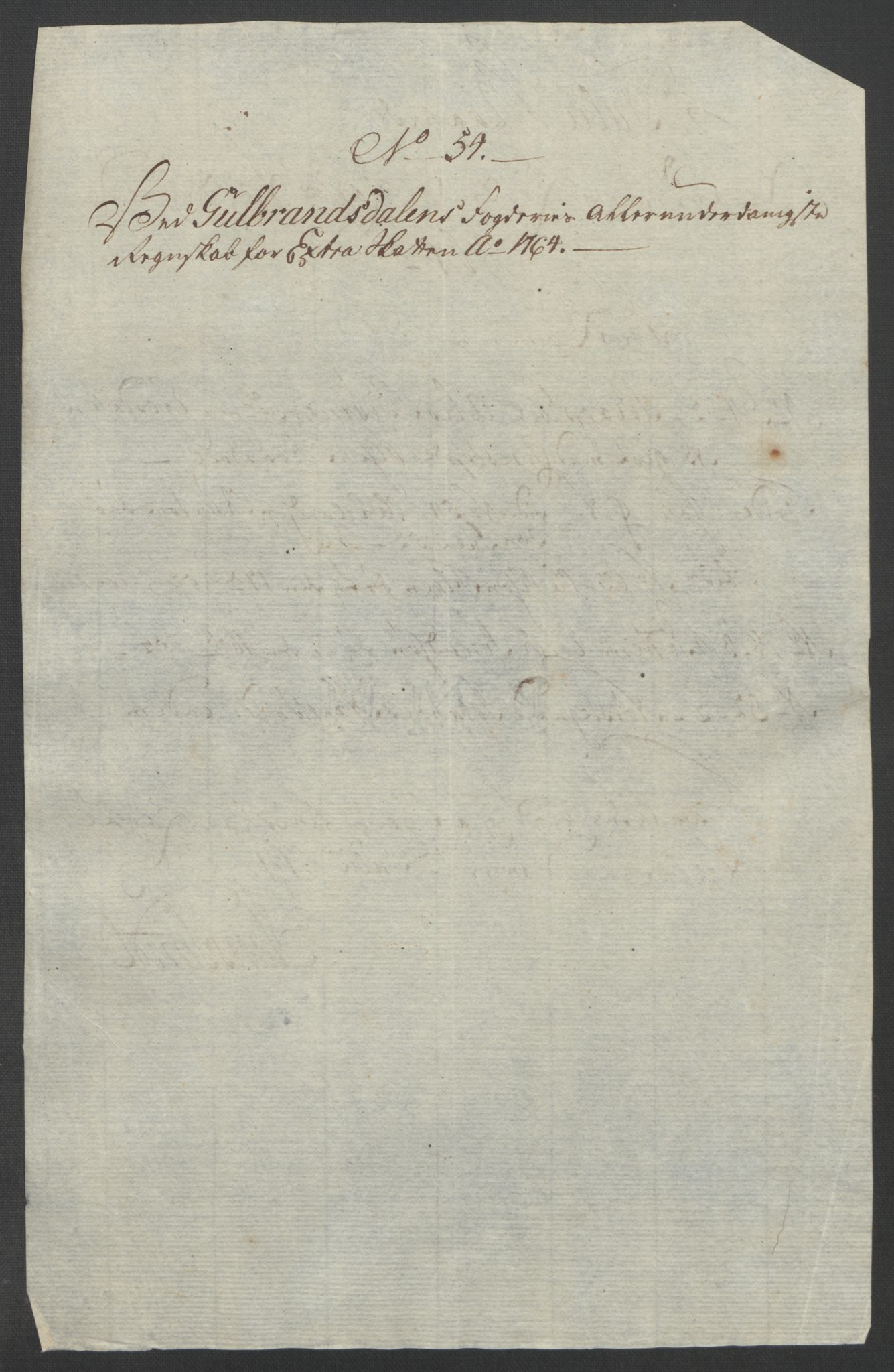 Rentekammeret inntil 1814, Reviderte regnskaper, Fogderegnskap, RA/EA-4092/R17/L1266: Ekstraskatten Gudbrandsdal, 1762-1766, p. 439