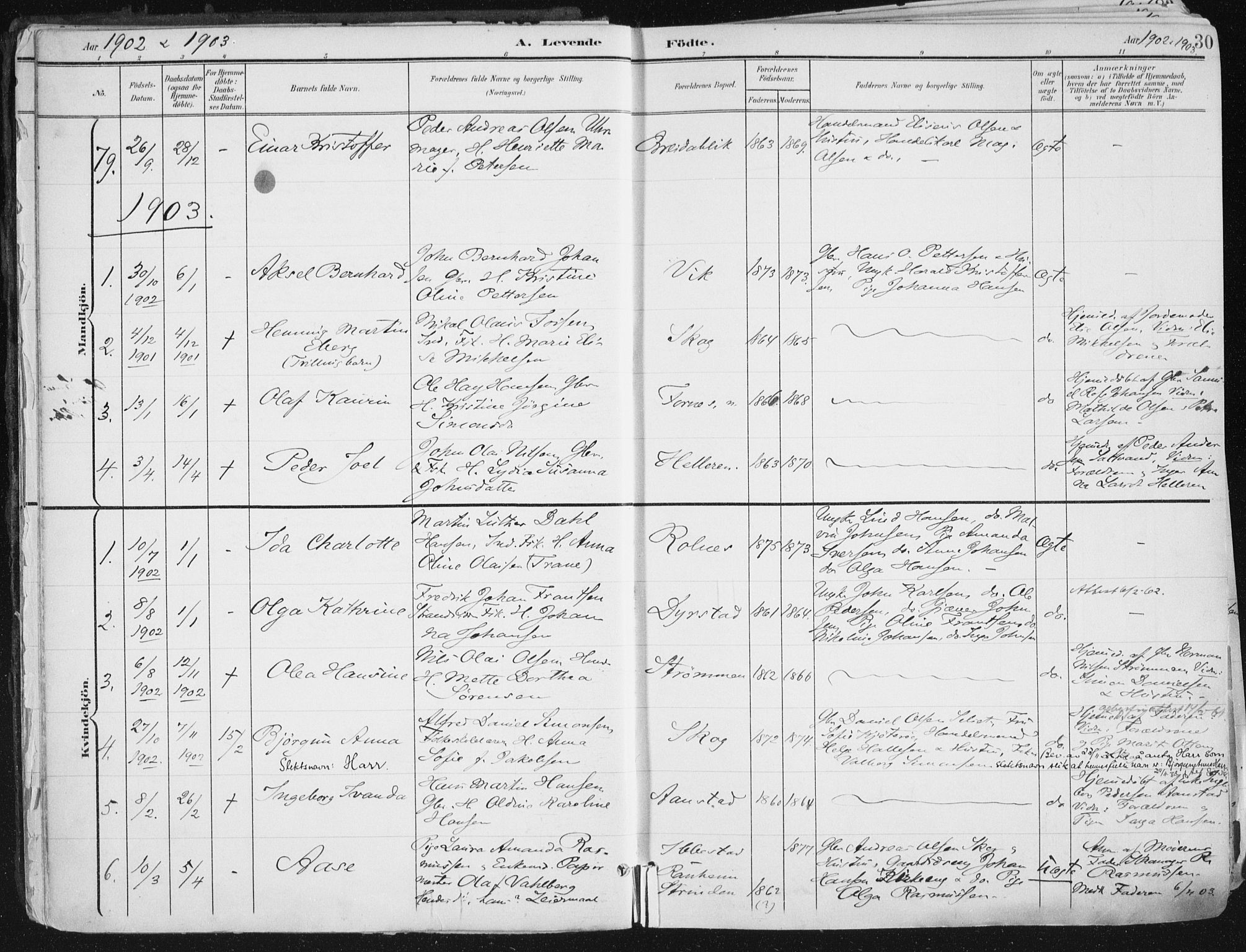Ibestad sokneprestembete, SATØ/S-0077/H/Ha/Haa/L0017kirke: Parish register (official) no. 17, 1901-1914, p. 30