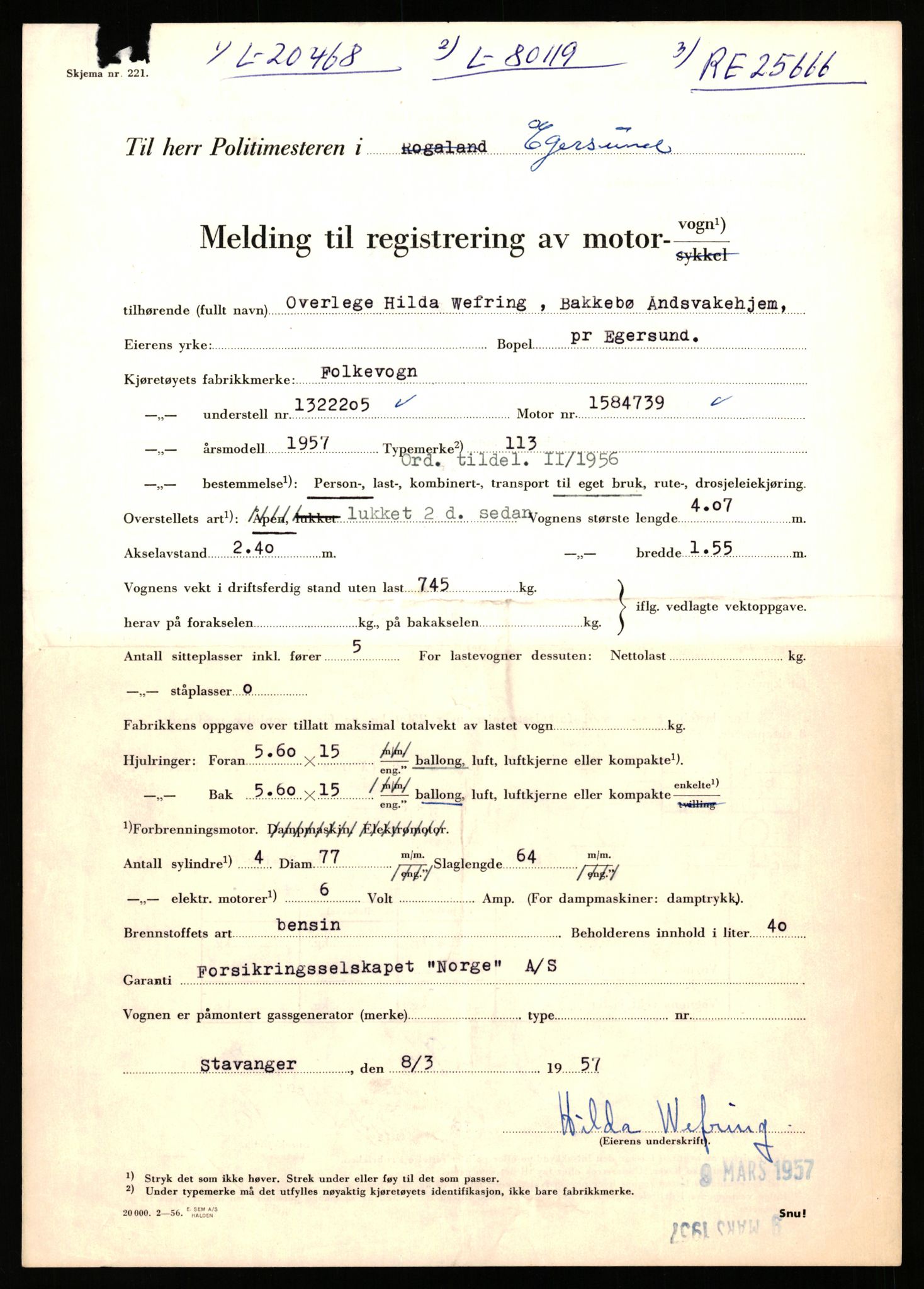 Stavanger trafikkstasjon, AV/SAST-A-101942/0/F/L0036: L-20000 - L-20499, 1930-1971, p. 1785