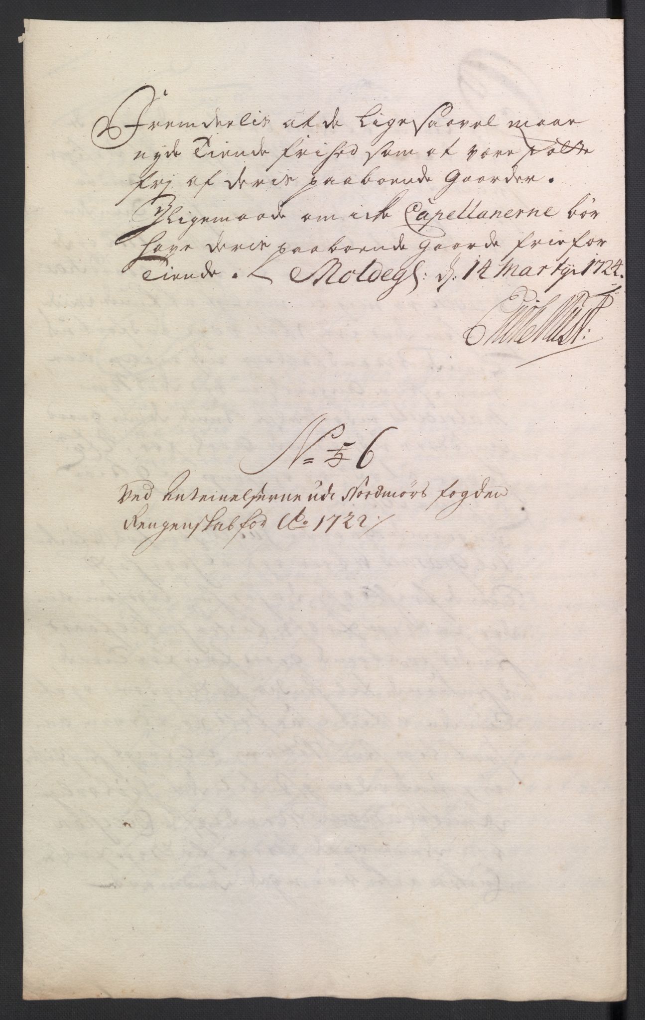 Rentekammeret inntil 1814, Reviderte regnskaper, Fogderegnskap, RA/EA-4092/R56/L3755: Fogderegnskap Nordmøre, 1722, p. 405