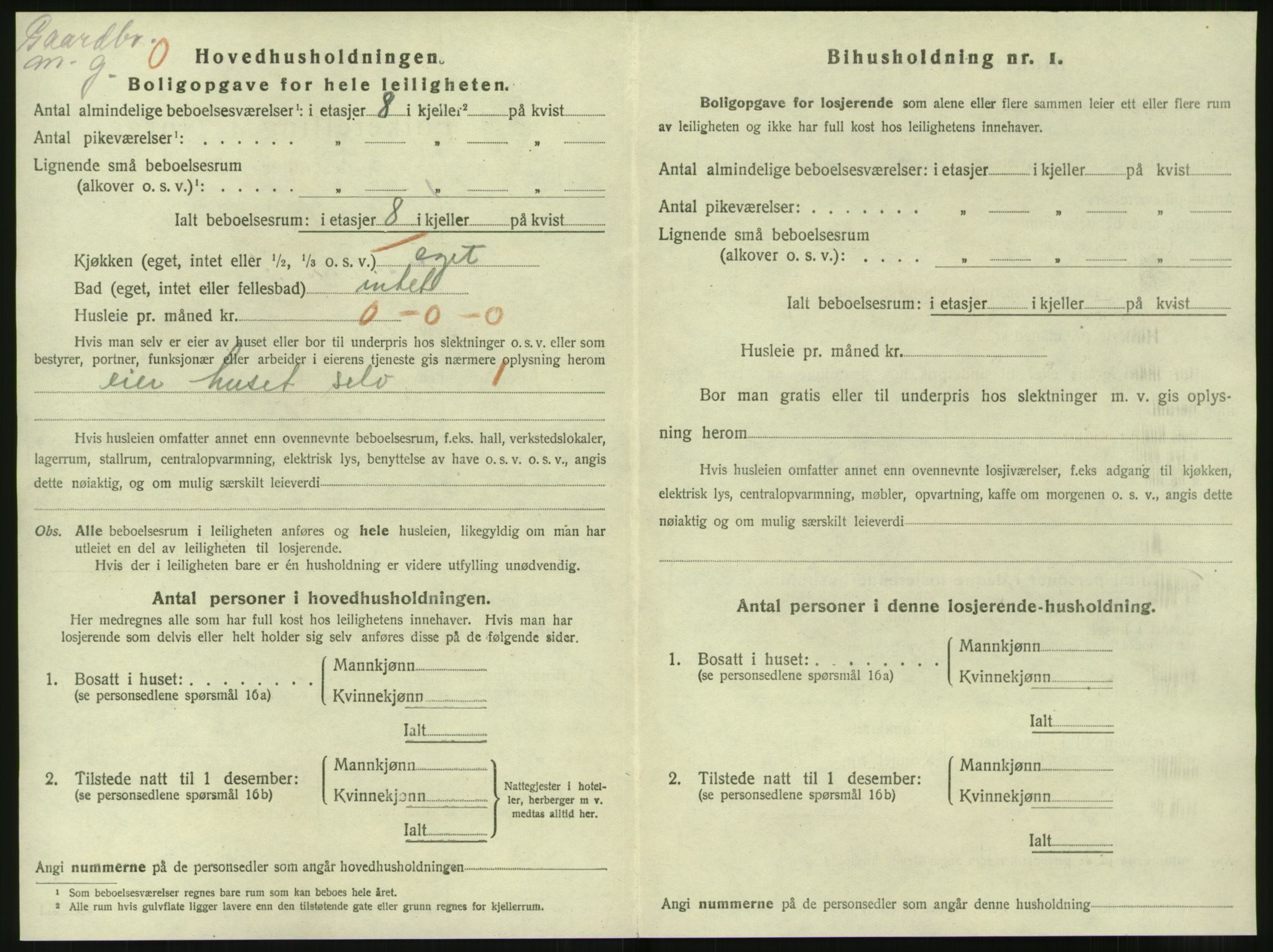 SAT, 1920 census for Kristiansund, 1920, p. 10316